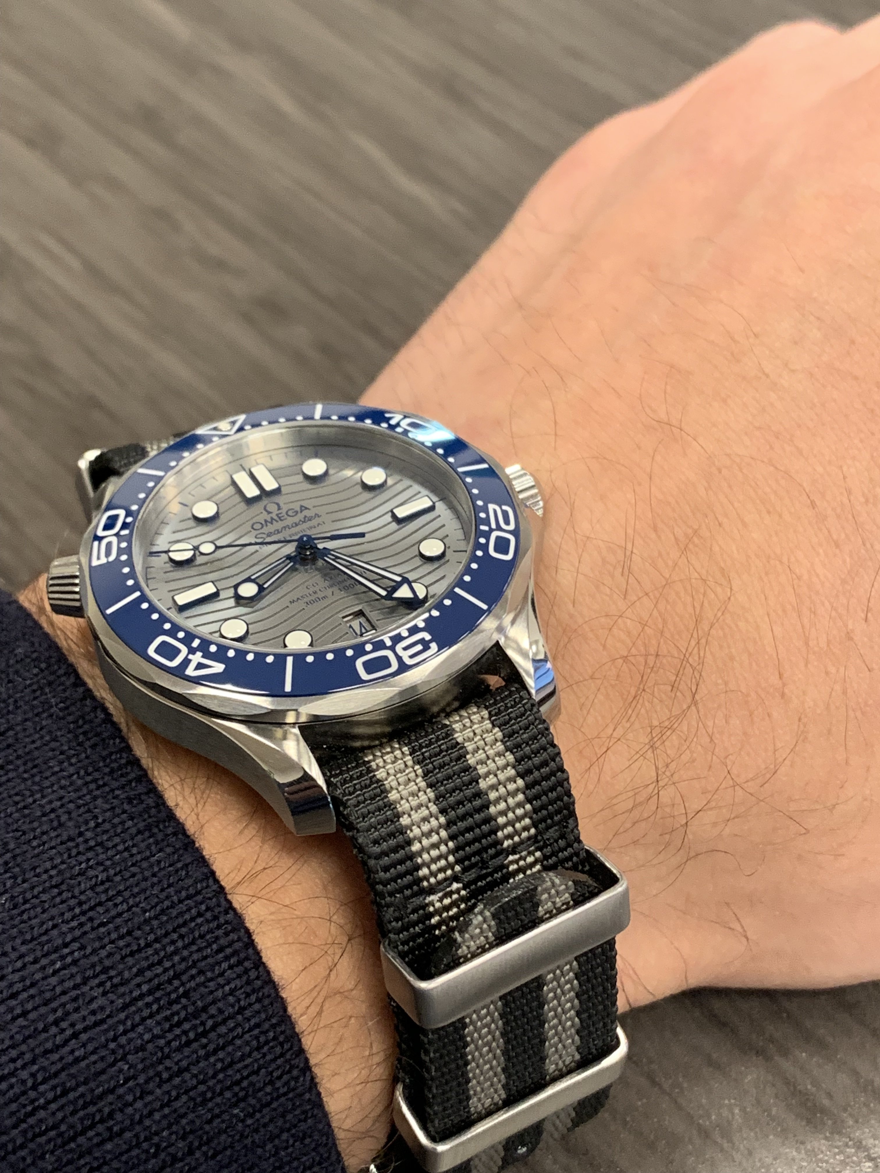 omega seamaster 300 on nato