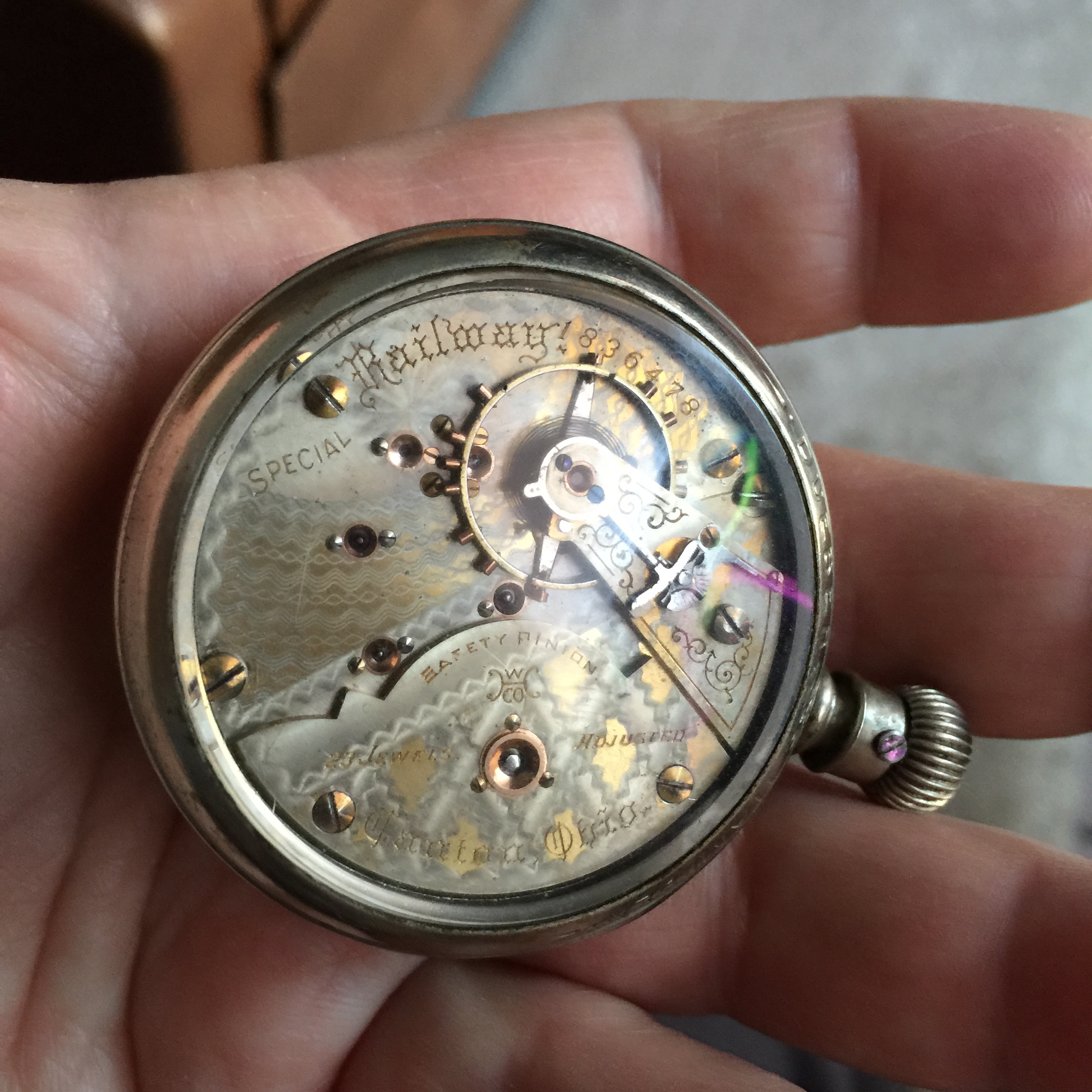 Hampden railroad pocket discount watch