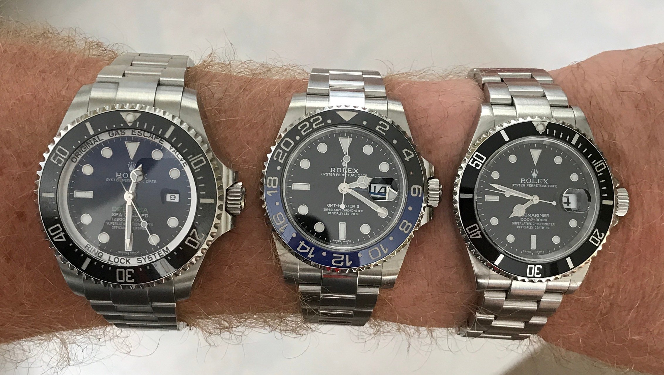 Rolex deepsea on outlet wrist