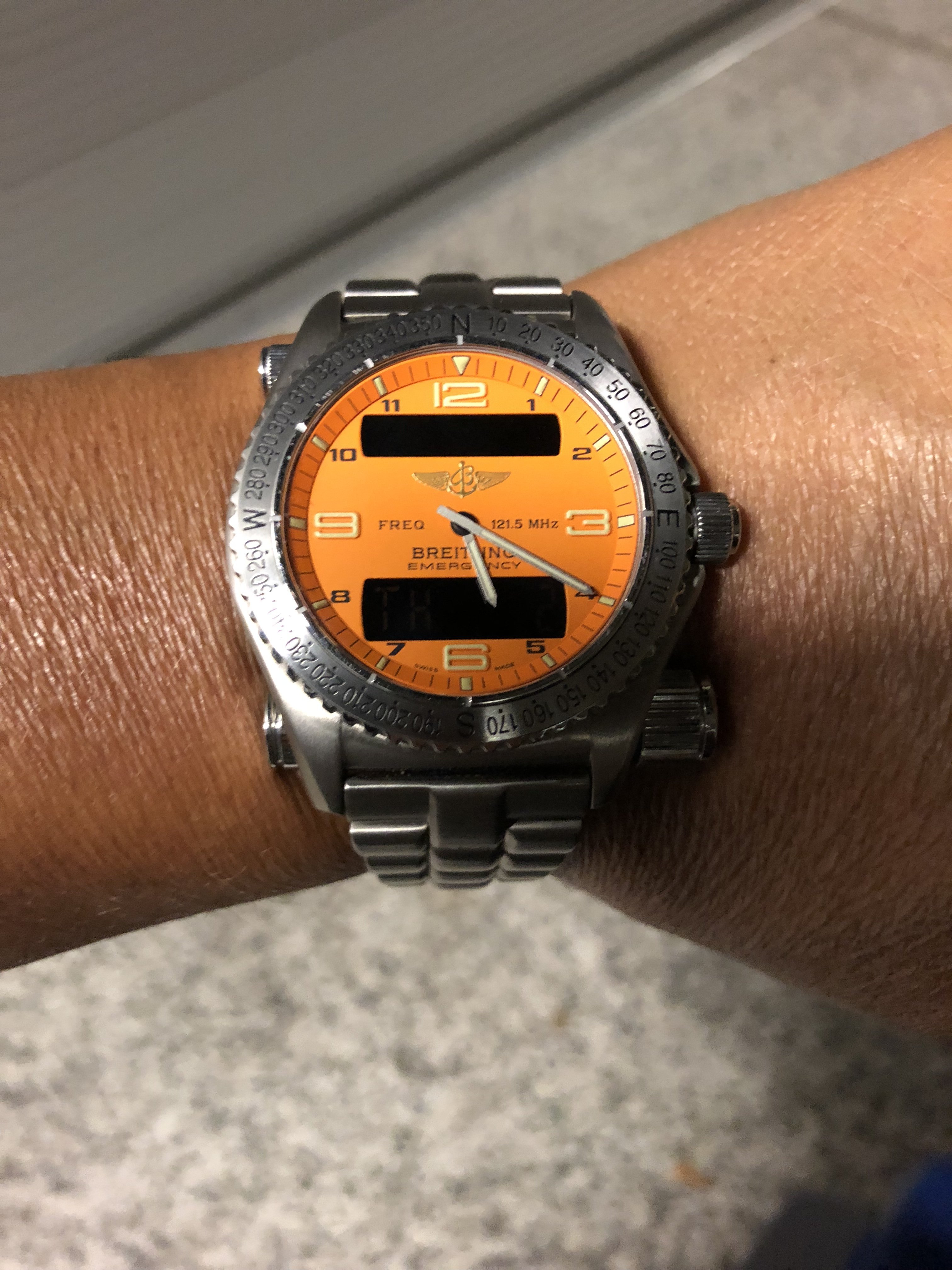 Breitling hot sale emergency orange