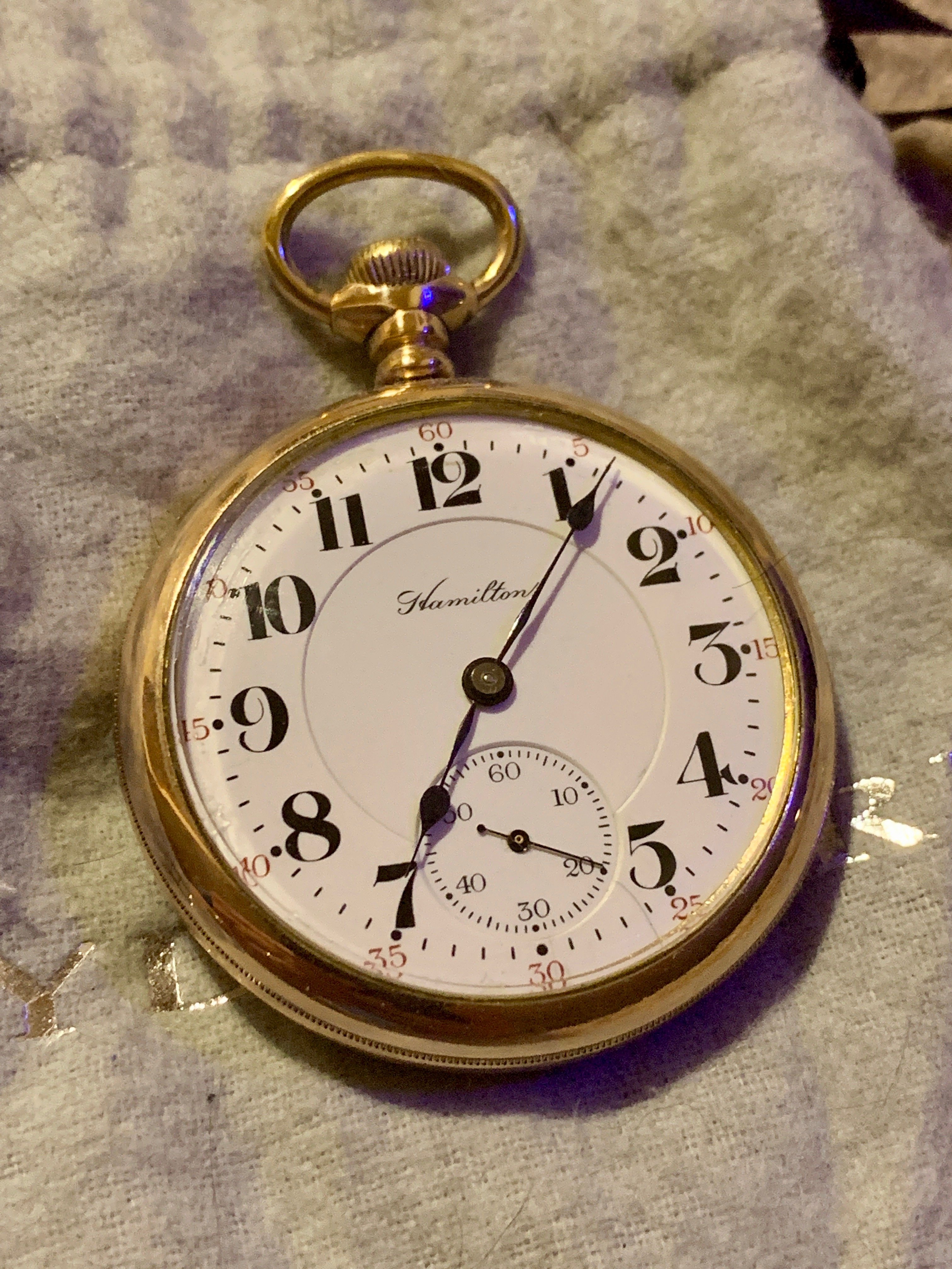 Hamilton pocket watch cases hot sale