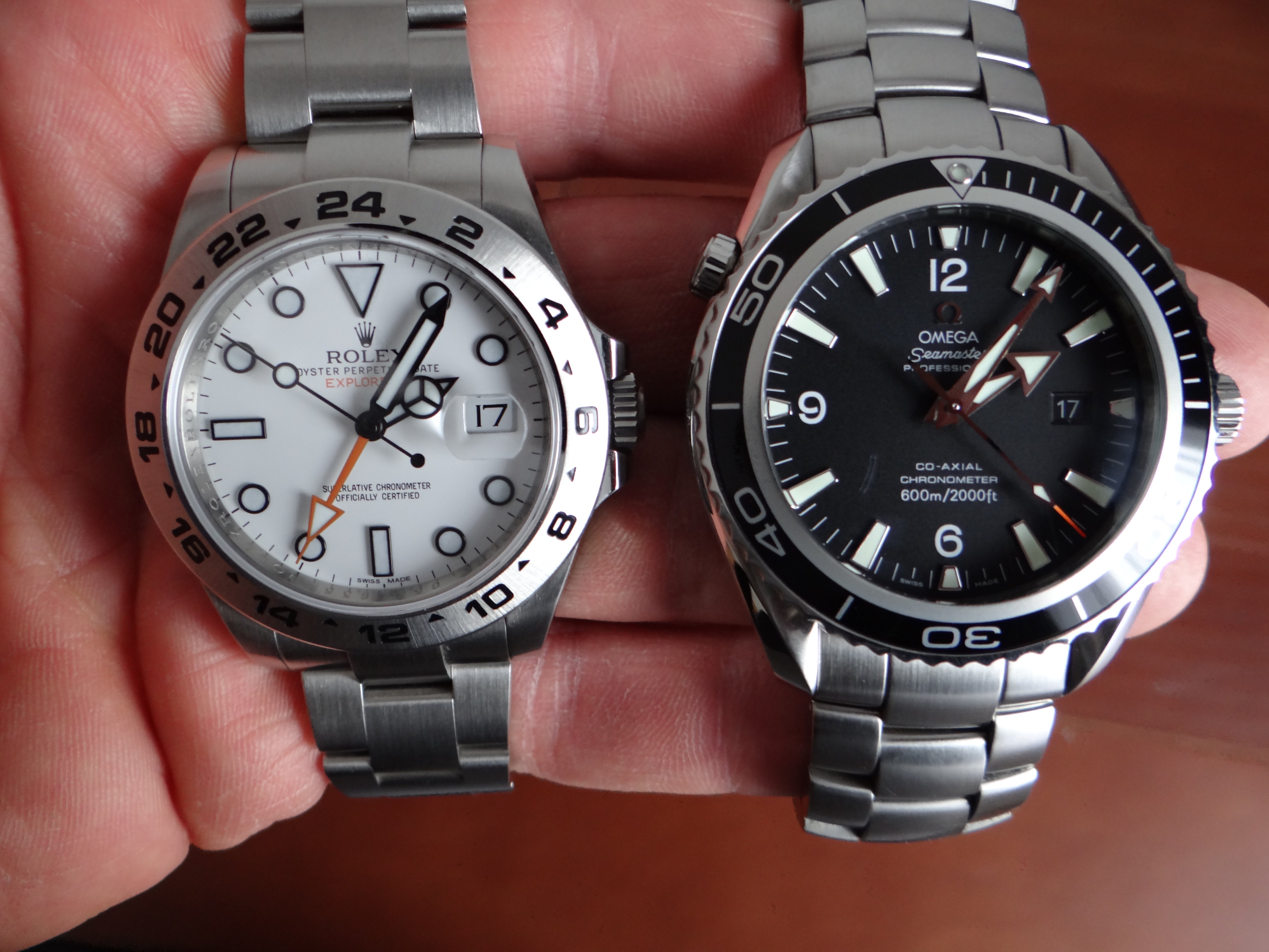 Rolex explorer 2 shop vs omega speedmaster