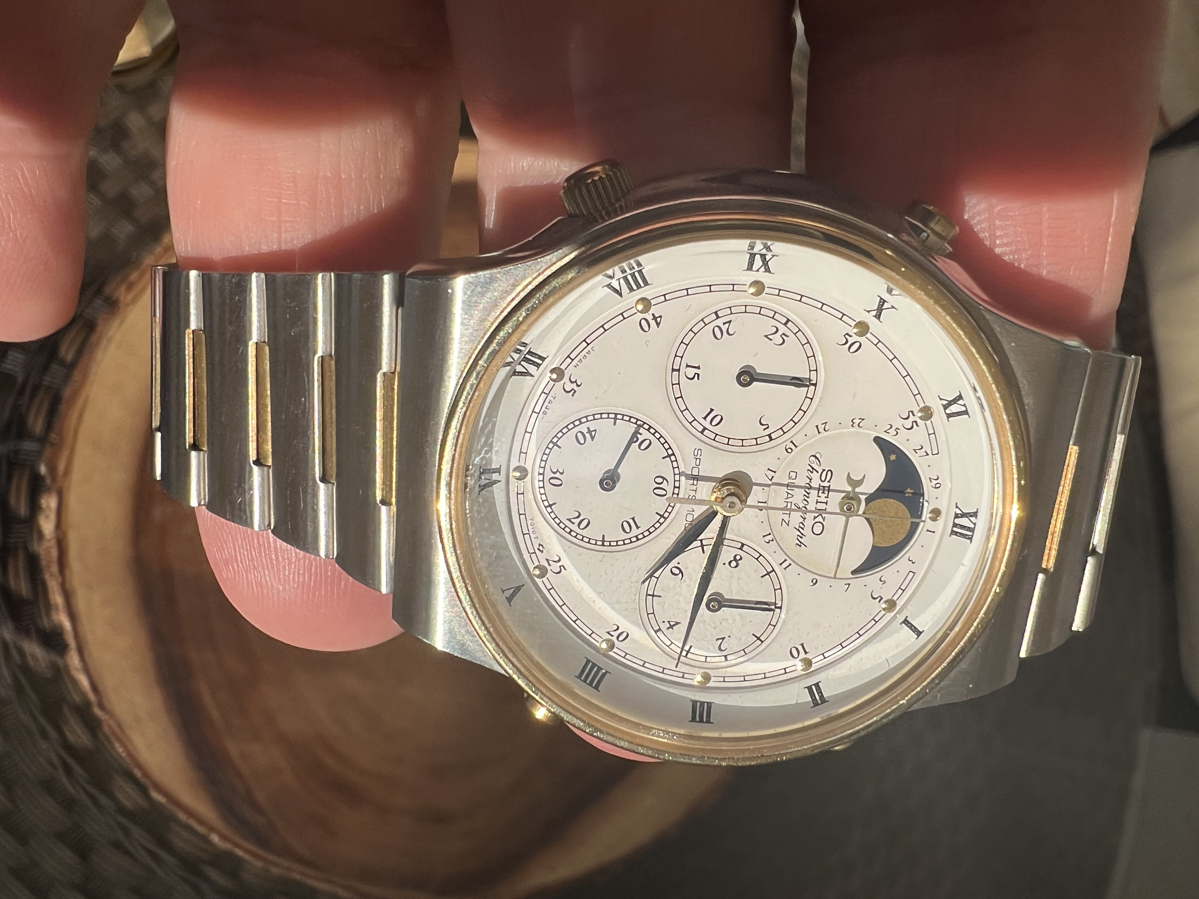 SOLD Seiko 7A48 7009 Quartz Chrono Moonphase Omega Forums