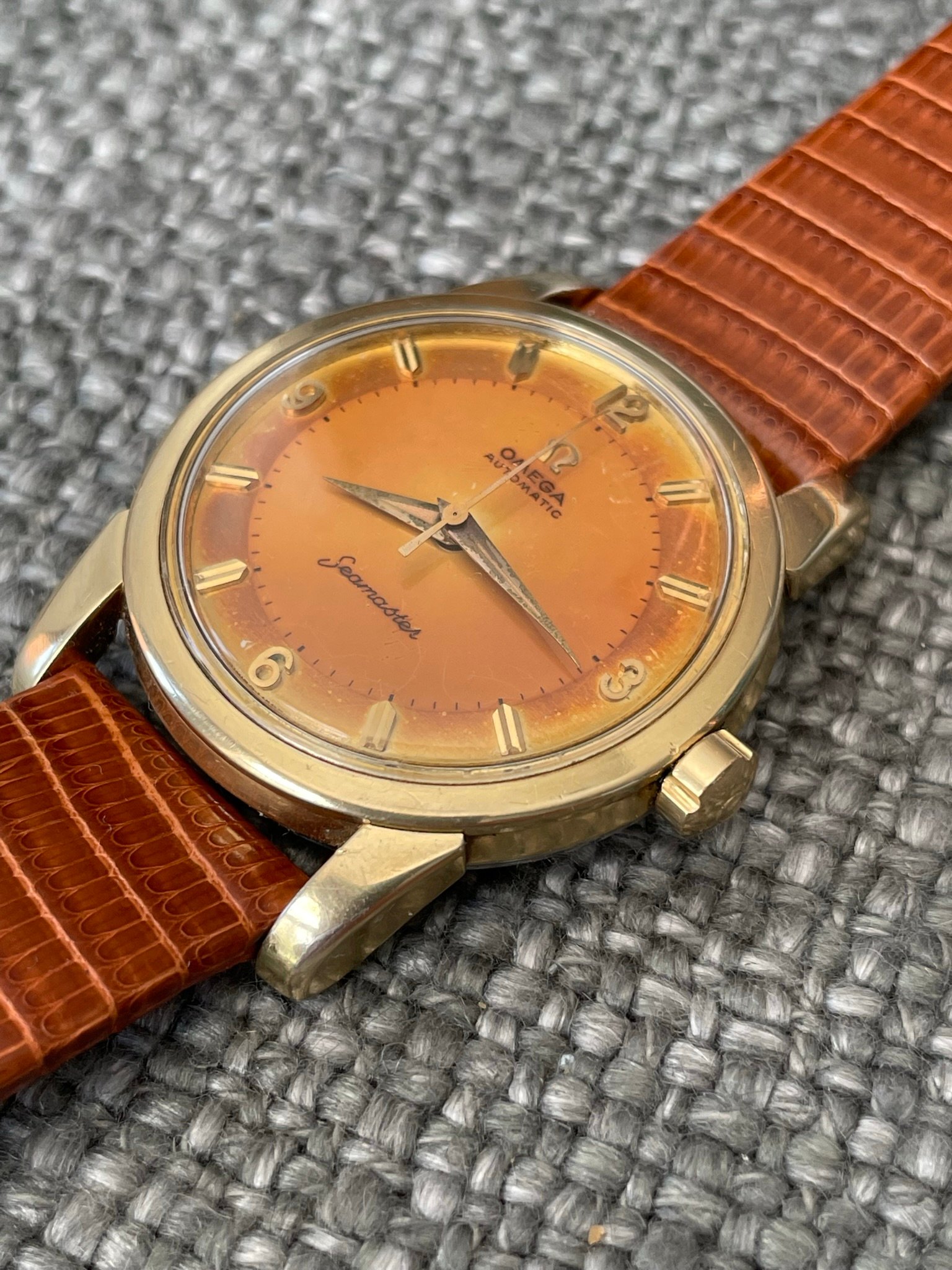 SOLD 1958 Omega Seamaster 2846. Gold capped. For the patina fans. Omega Watch Forums