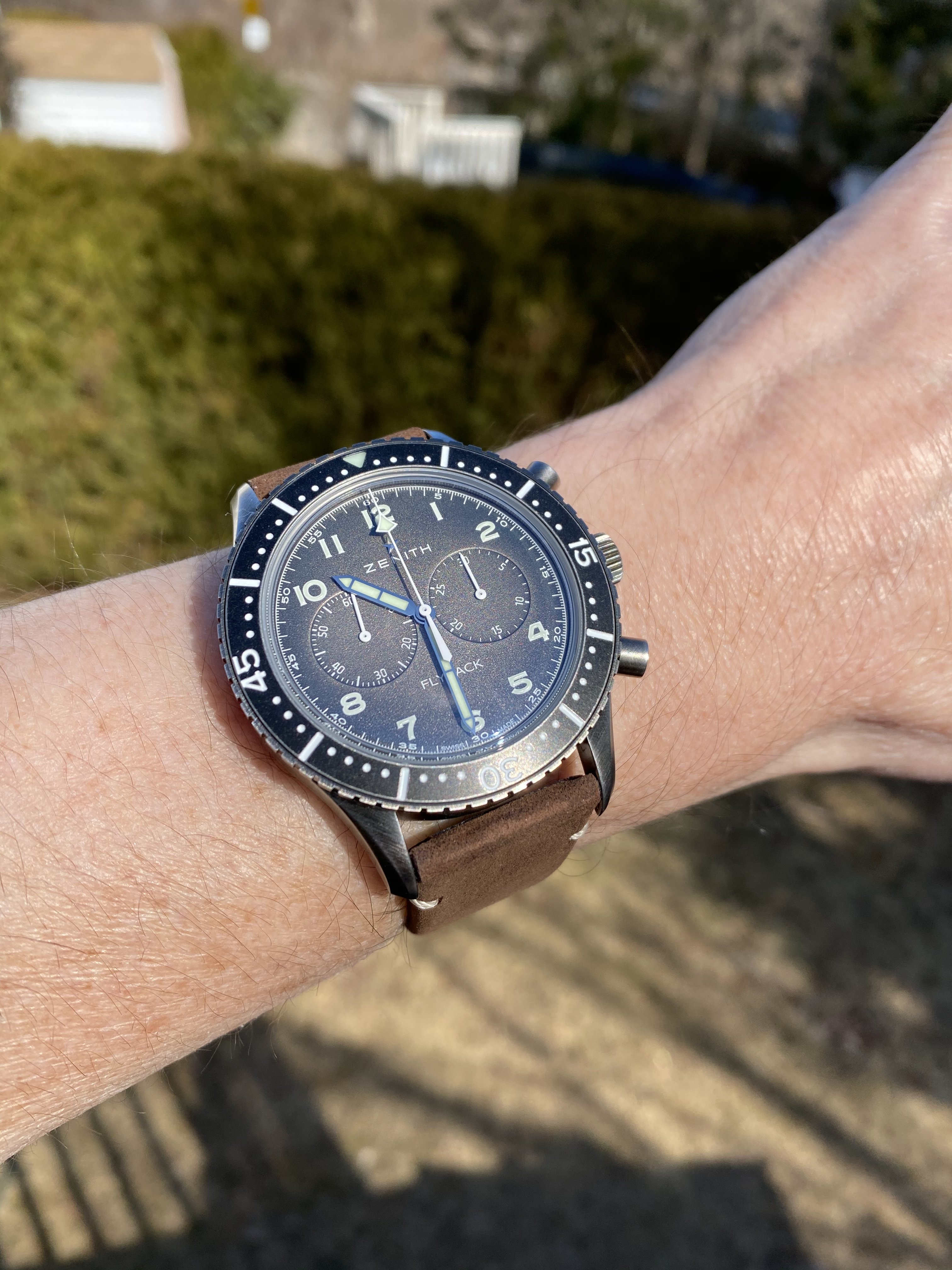 Zenith discount flyback bronze