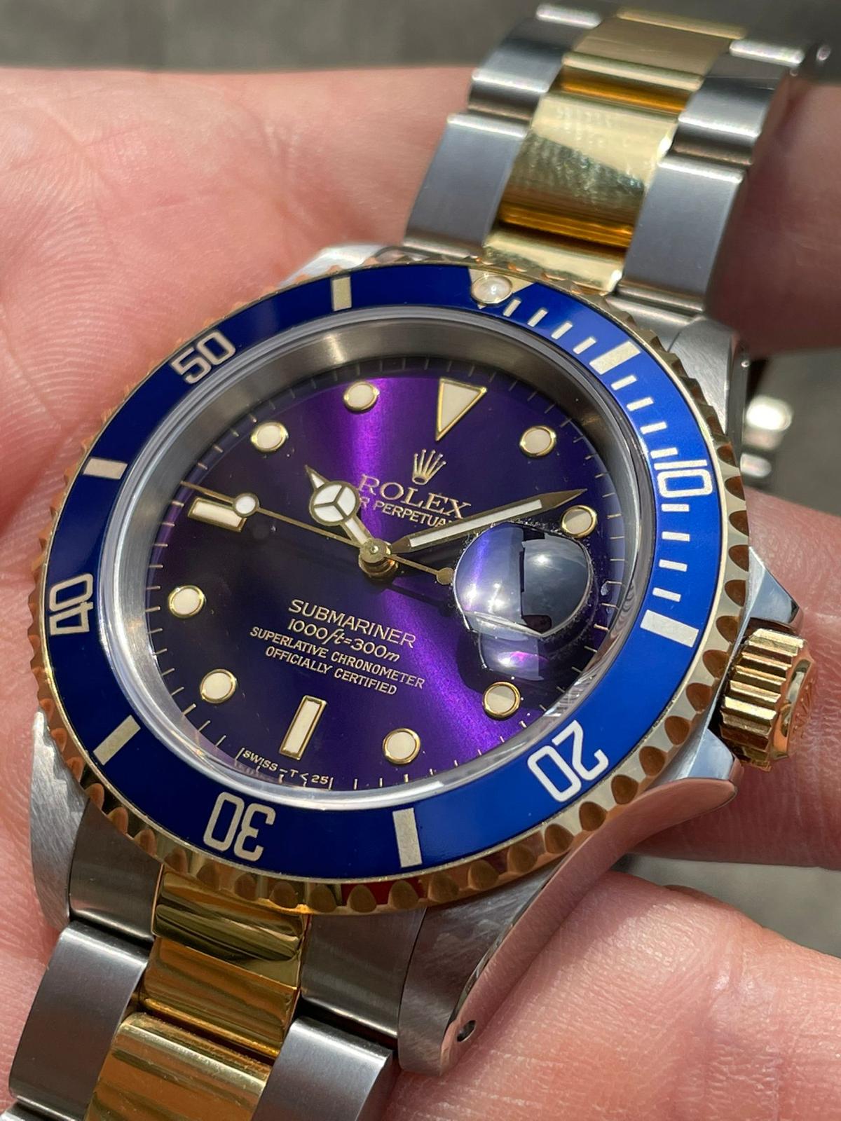 Rolex submariner purple clearance face