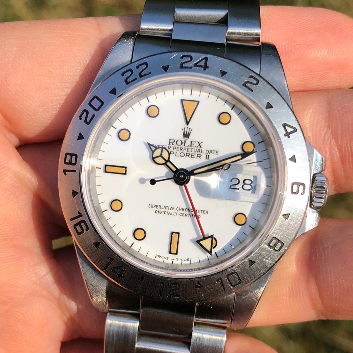 rolex explorer ii 16570 tritium