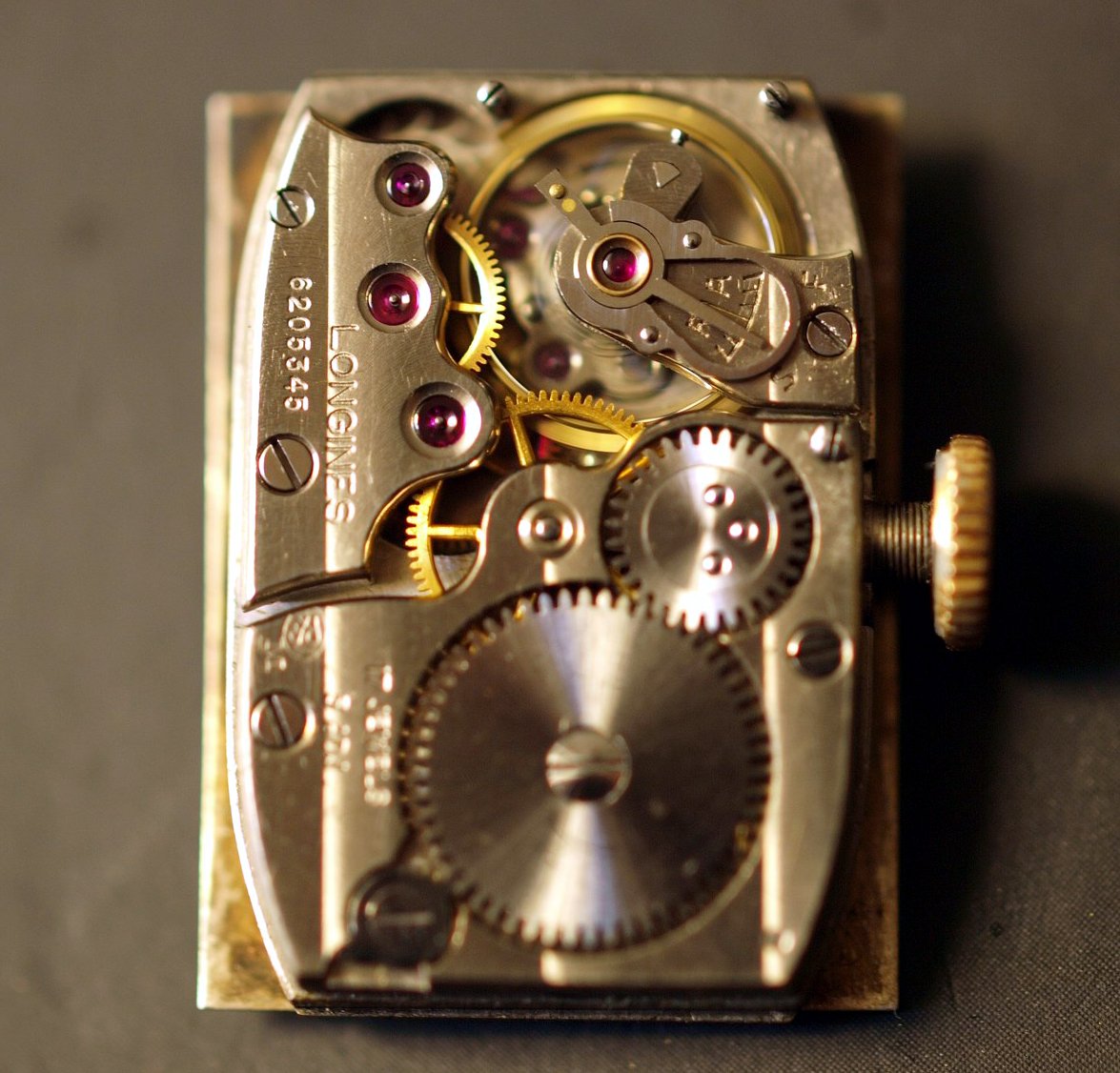 SOLD - Longines 1939 Art Deco Rectangular, stepped lugs, 18