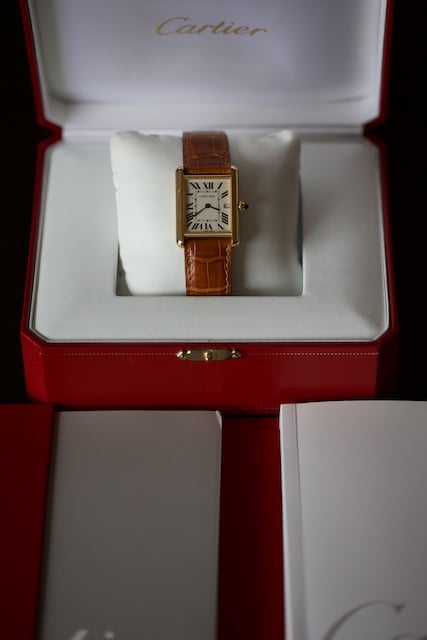 Sometimes it's difficult to choose 2x 18K Cartier Tank Louis