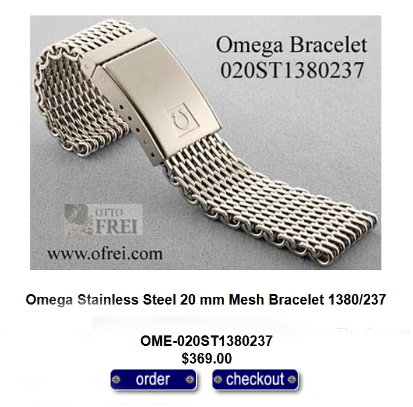 Omega buckle and mesh bracelet compatibility...need comfirmation