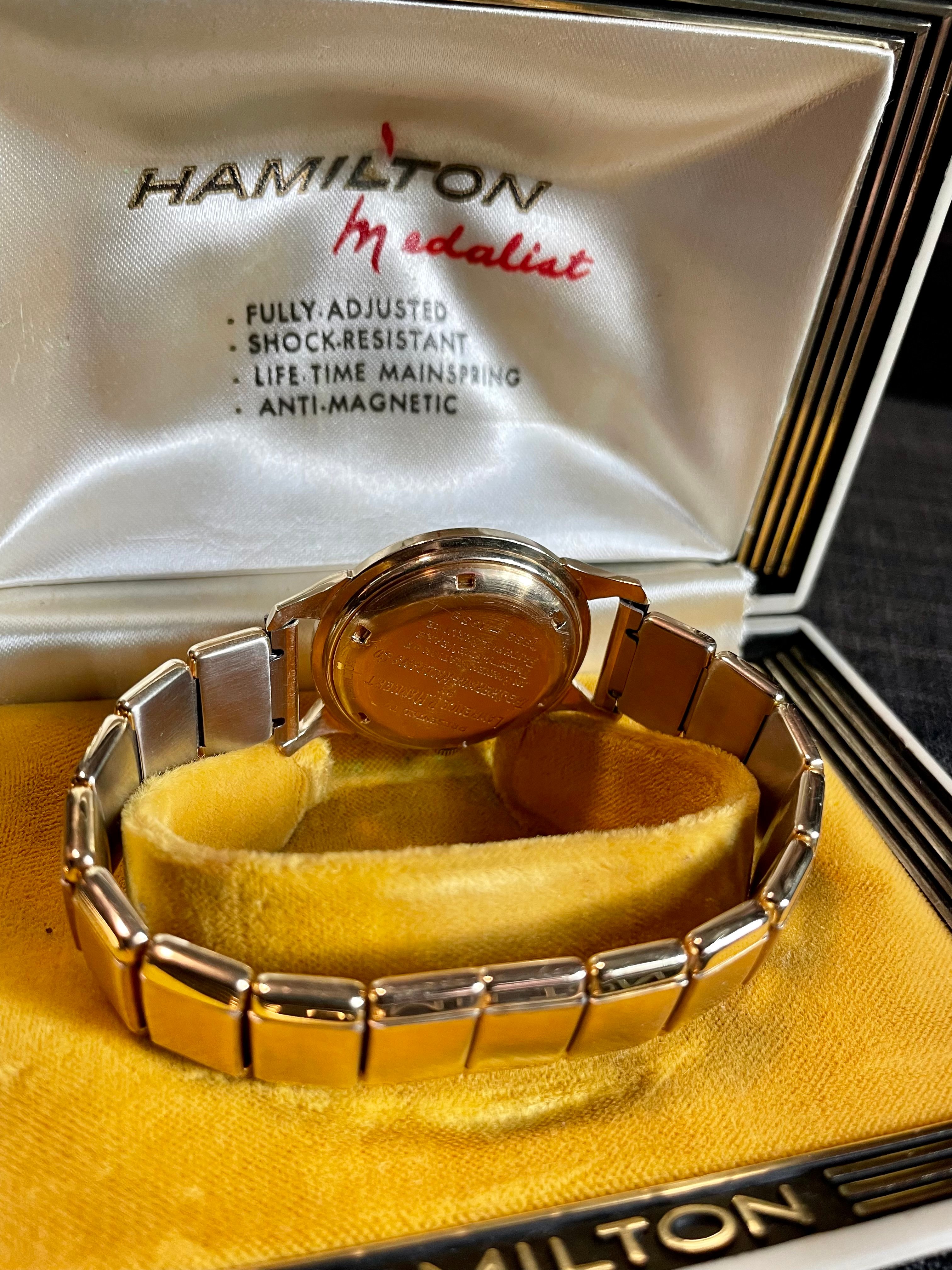 SOLD Vintage 1950s Hamilton Stormking II Solid 14k Gold