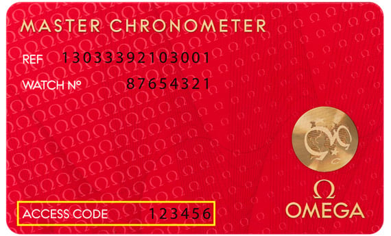 omega chronometer certificate