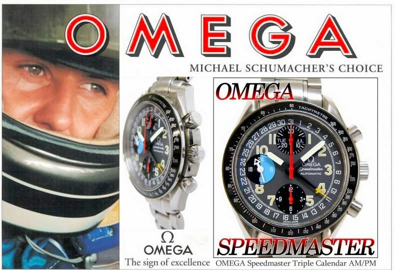 omega speedmaster triple date schumacher mk40