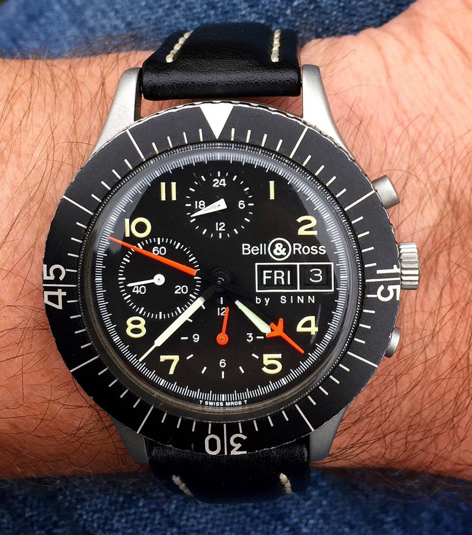 SOLD REDUCED x2 Bell Ross by Sinn M1 156 Lemania 5100 Tritium