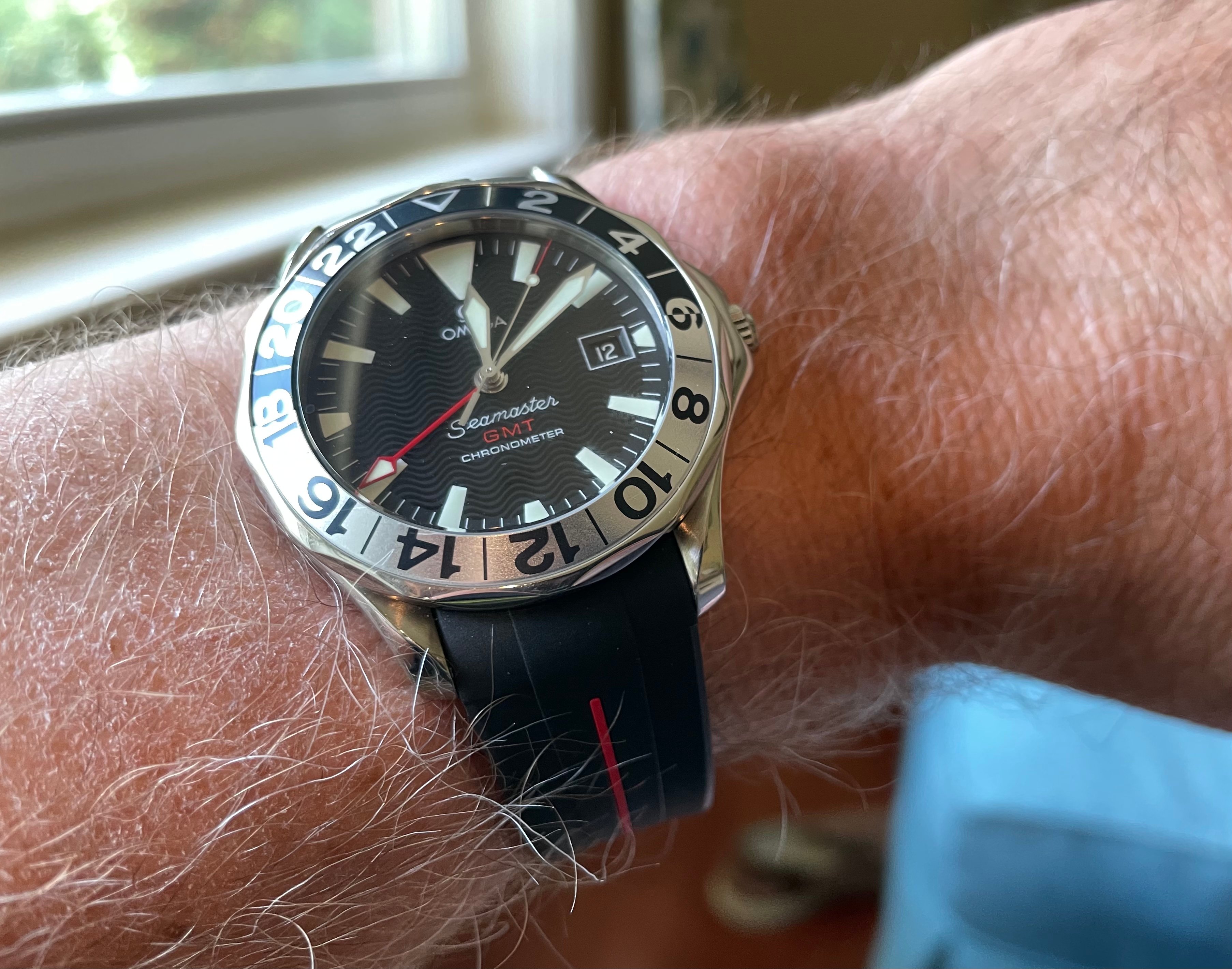 Omega seamaster 300 gmt sale 50th anniversary