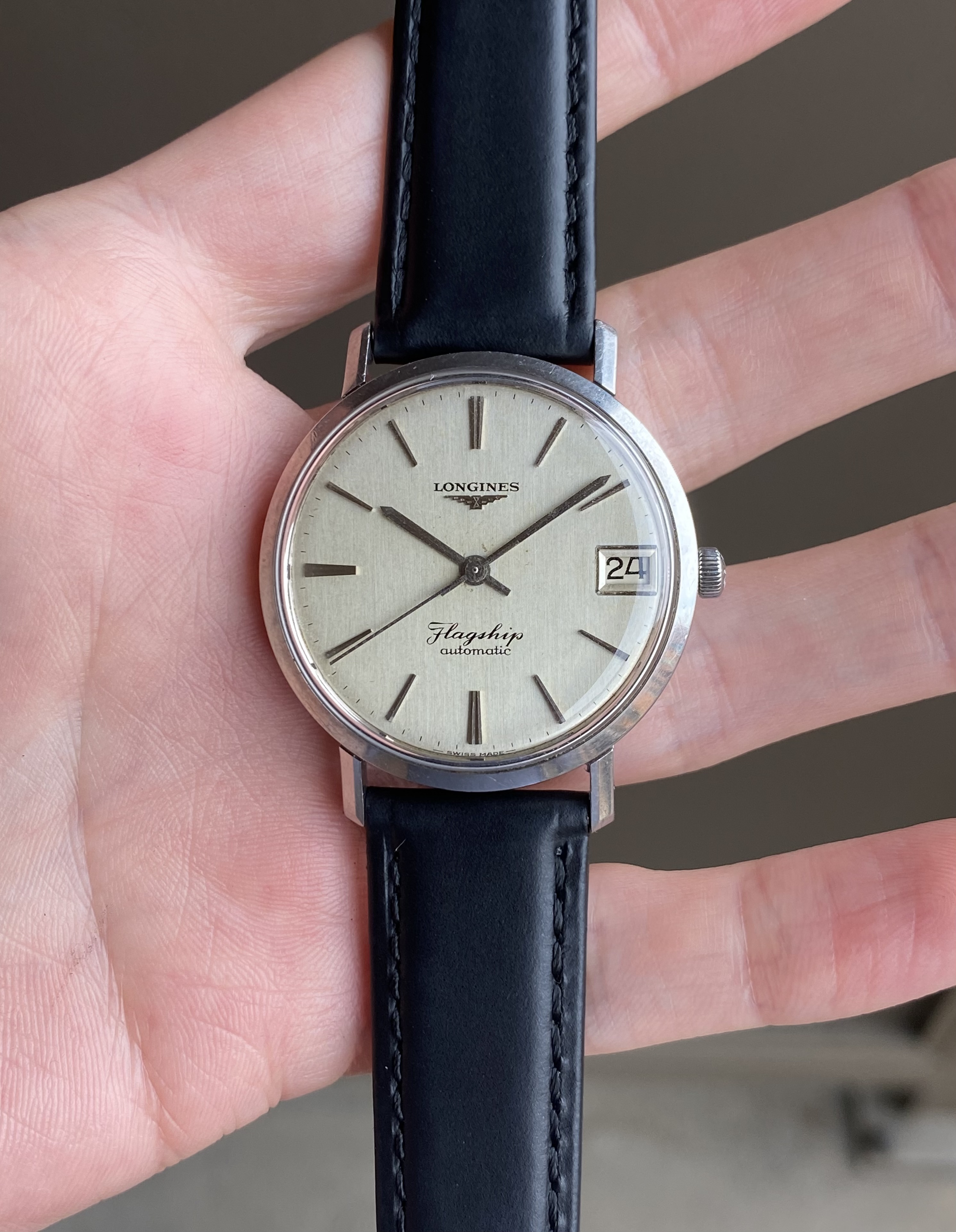 SOLD Now 500 Fully Serviced Steel 1967 Longines Flagship