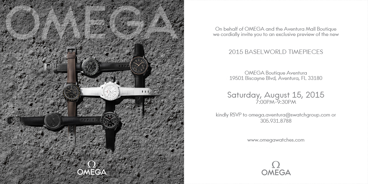 Miami GTG Basel World Novelties Invite to OF Members. Omega Forums