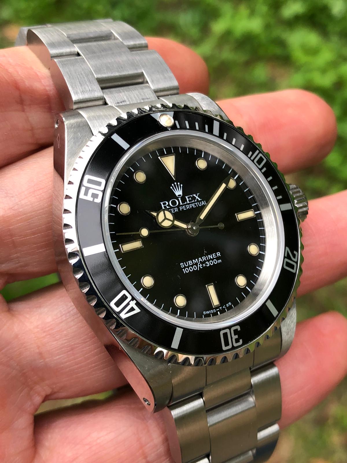 Rolex hotsell 14060 patina