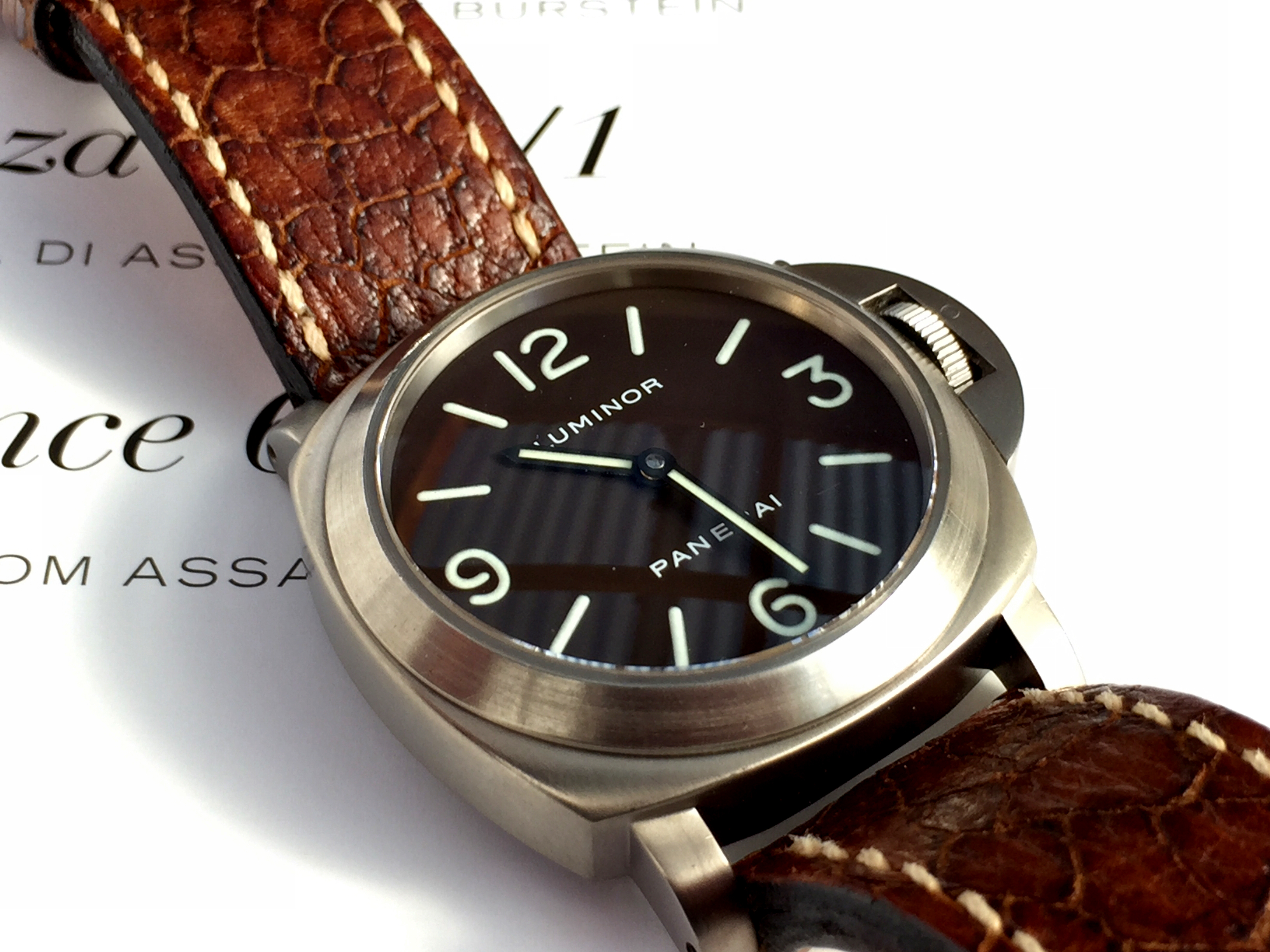 SOLD Officine Panerai Luminor Base Reference PAM00116 Omega