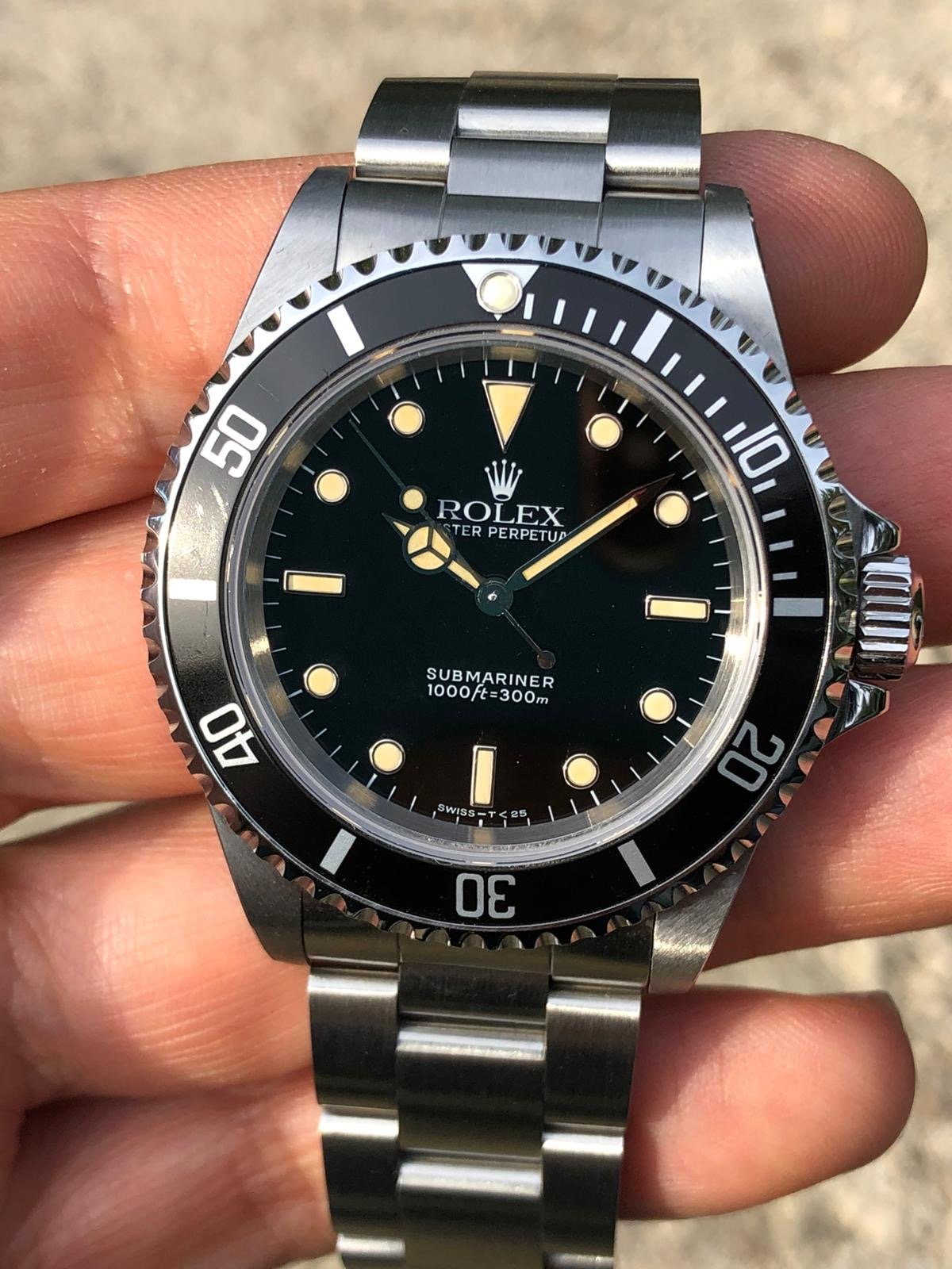 rolex 14060 patina