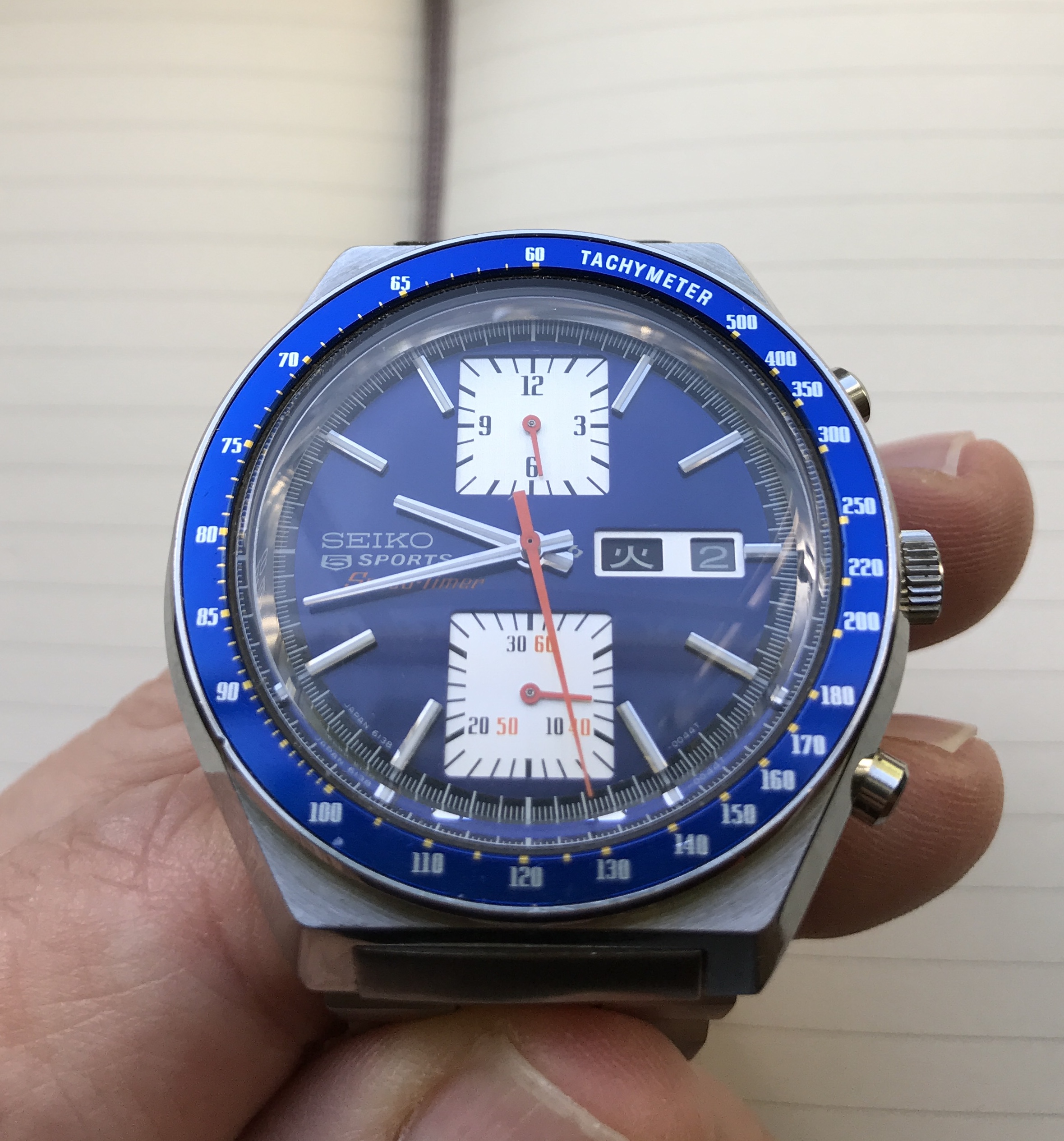 SOLD - Seiko 5 Sports Speedtimer 6138 0030 “Kakume” | Omega Forums