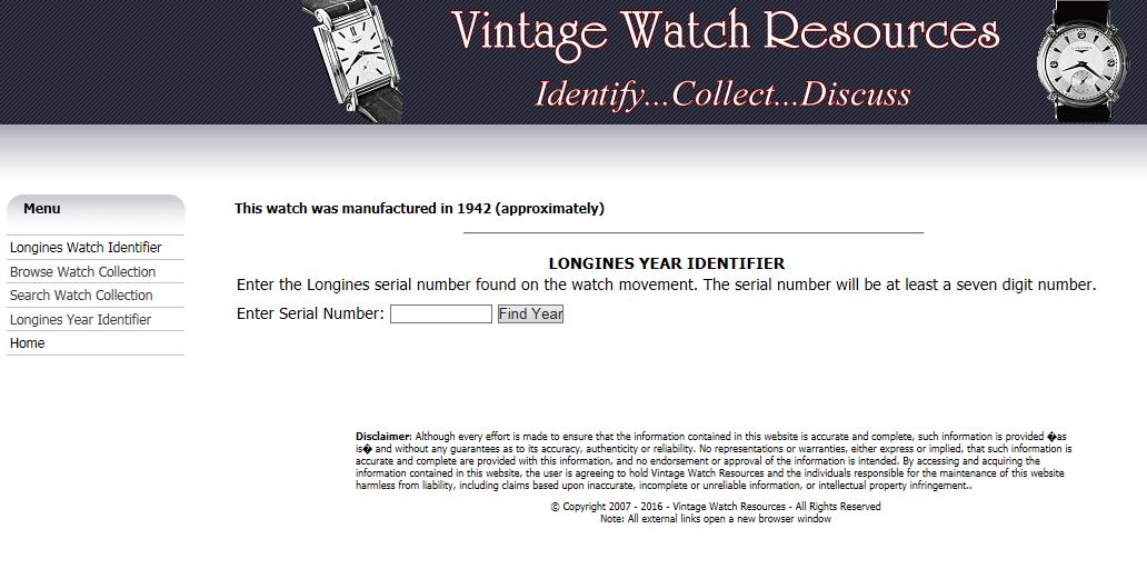 Longines watch from the 40 s Omega Forums