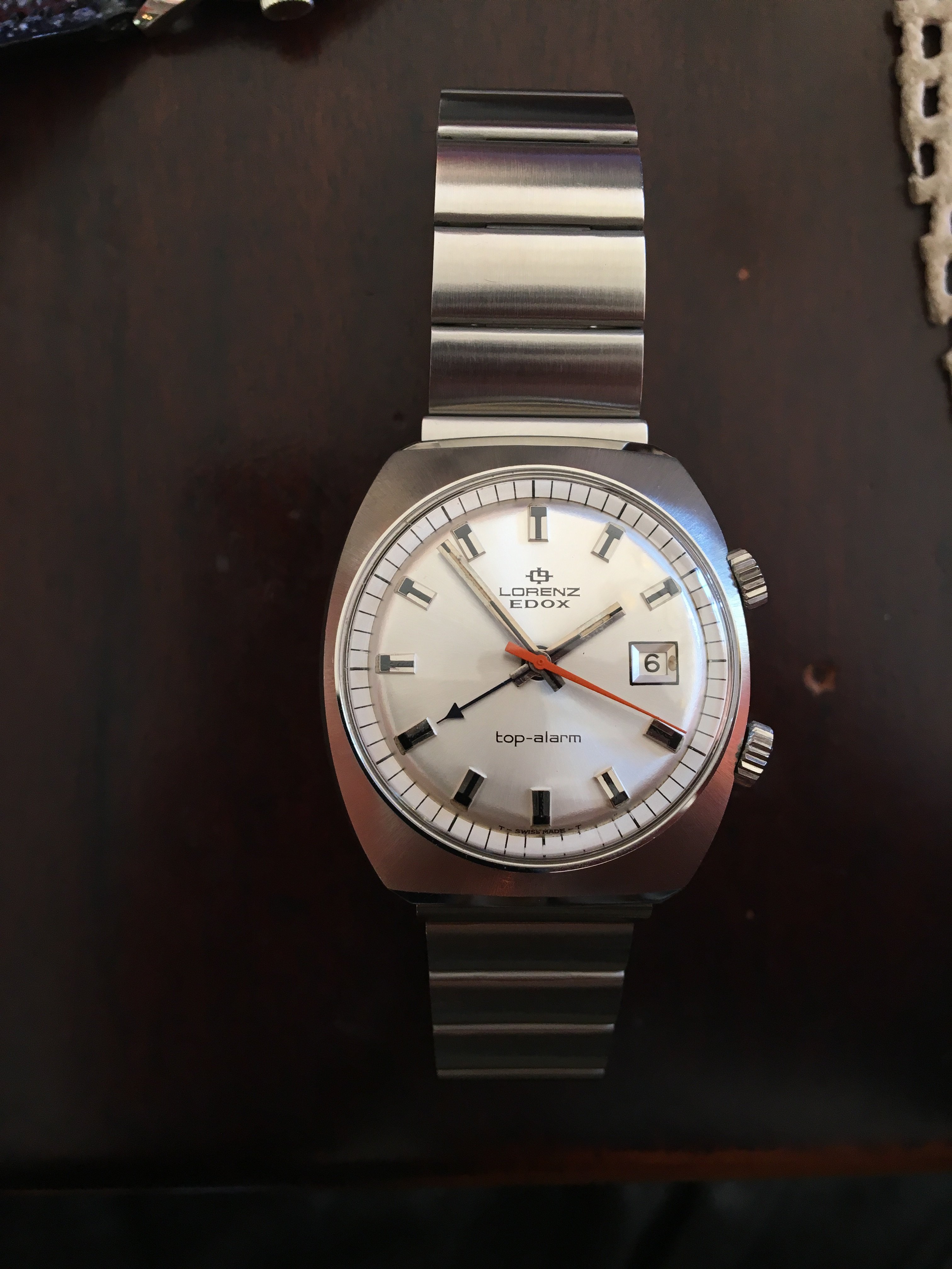 SOLD - Near-mint '70s Lorenz Edox Top-Alarm, $480 | Omega Watch Forums