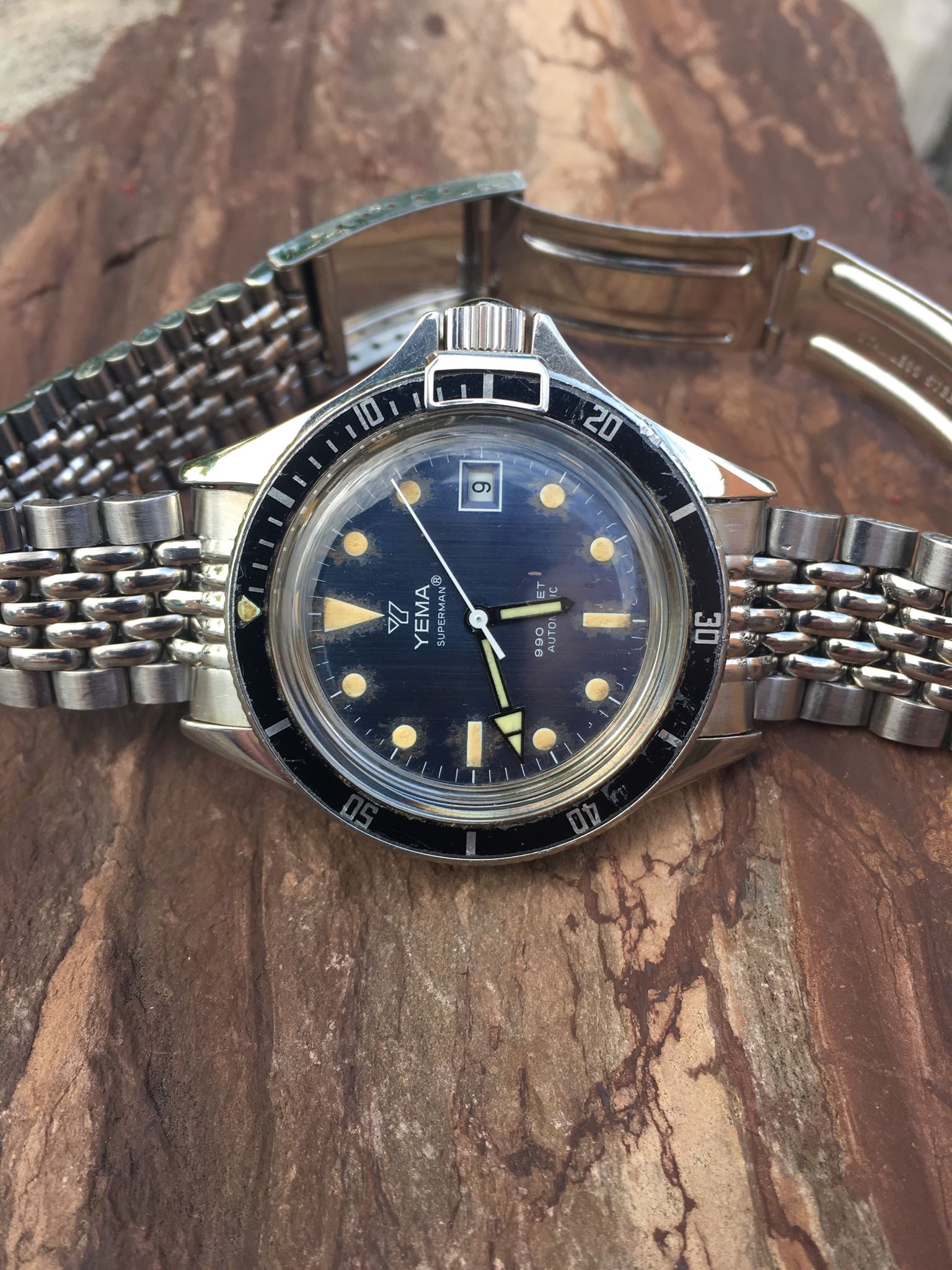 SOLD VINTAGE YEMA SUPERMAN Ref 530016 Very Rare Dial Omega