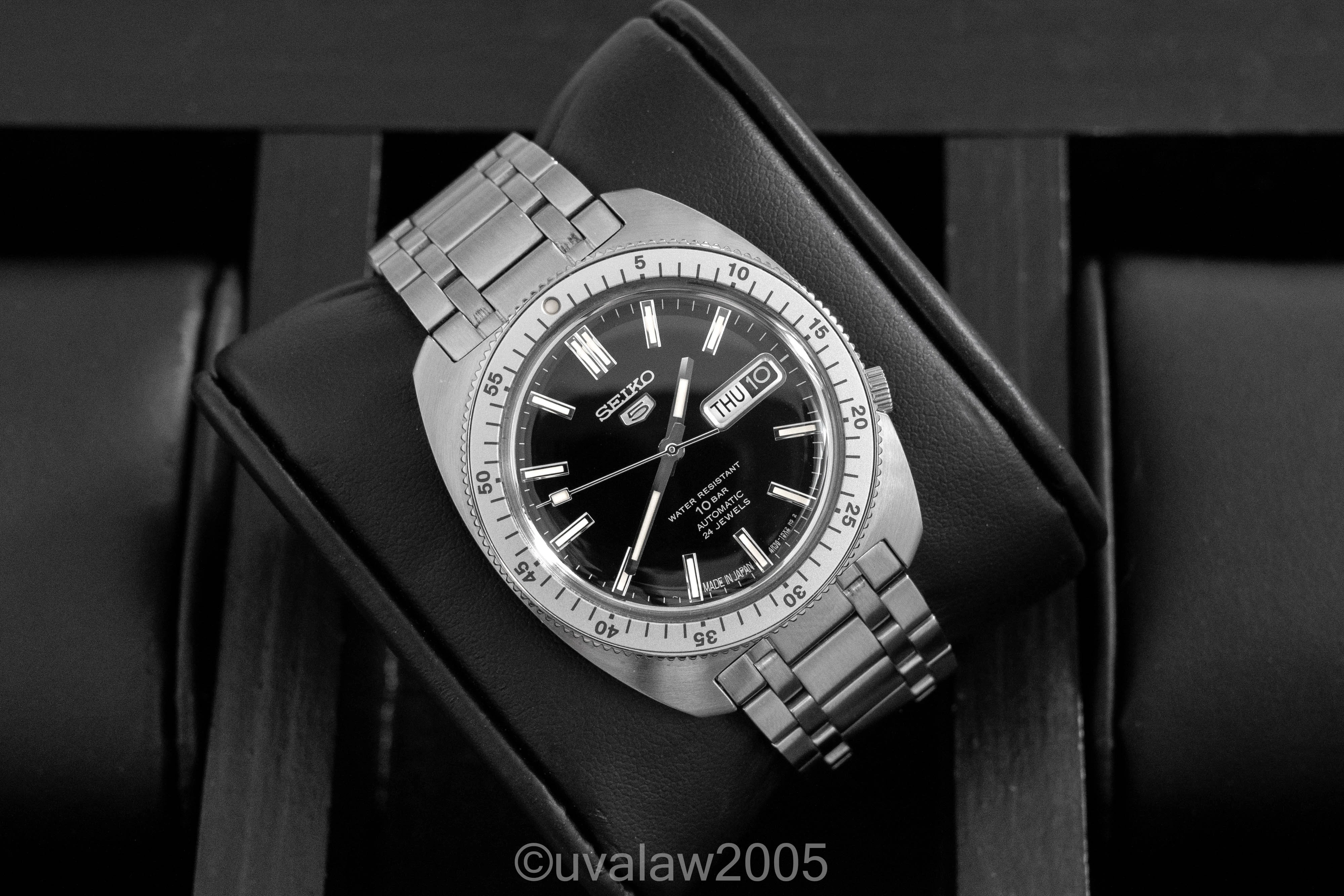 SOLD - Seiko SRPL93 Black Dial Gene Kranz Made in Japan | Omega