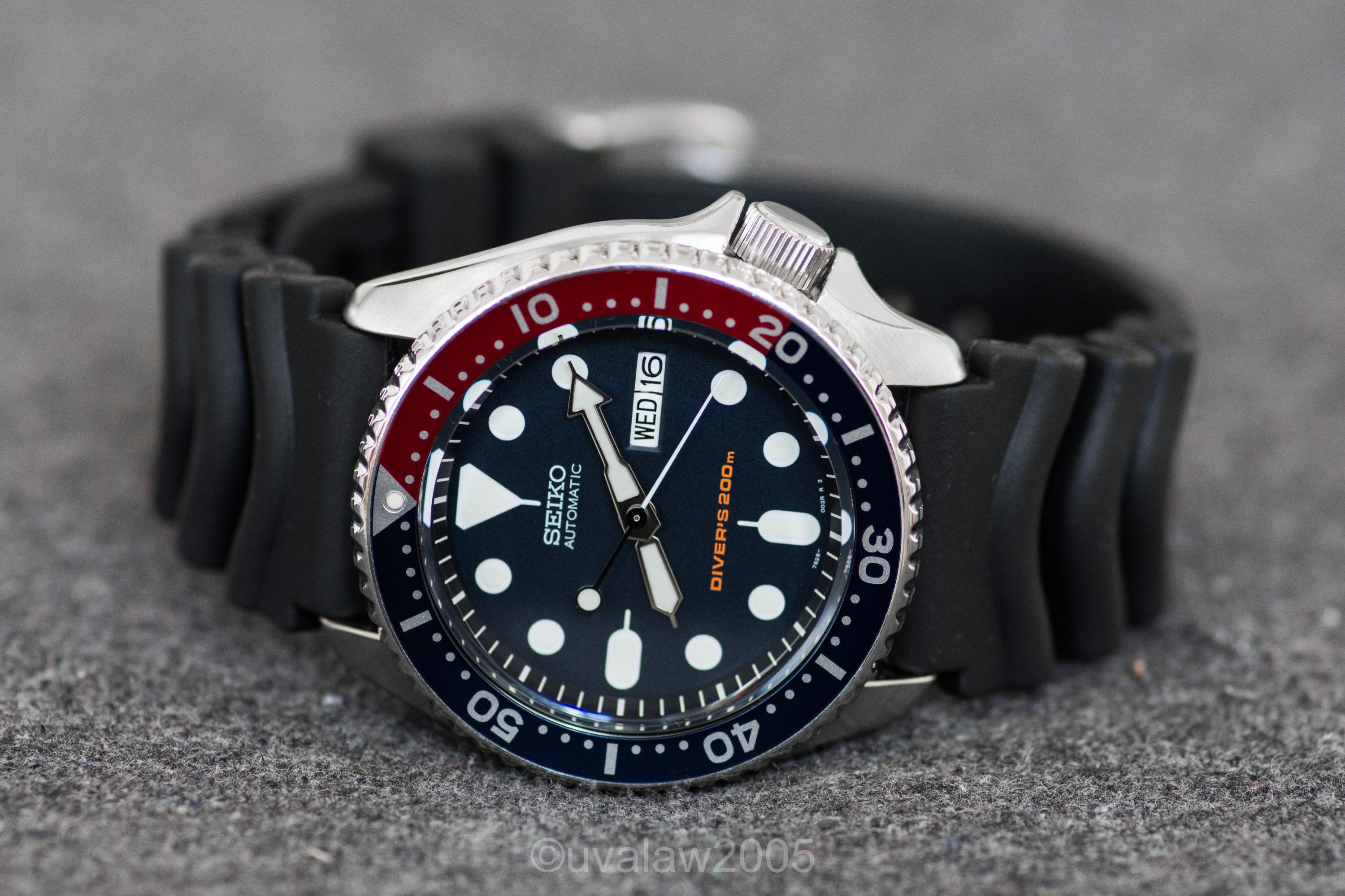 Seiko skx009 rubber online strap