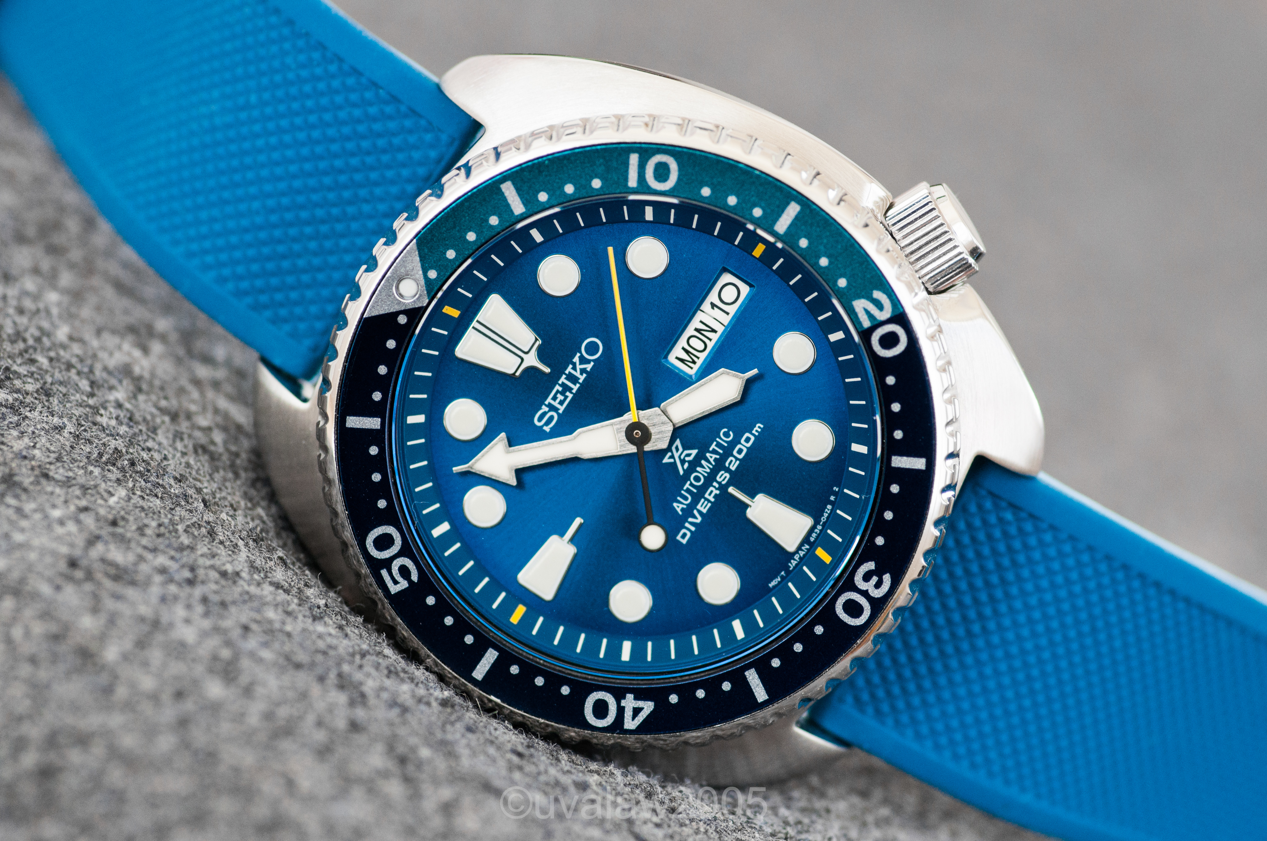 SOLD - Seiko SRPB11 Blue Lagoon Turtle, Sapphire Crystal, Limited Edition,  Extra Strap | Omega Forums