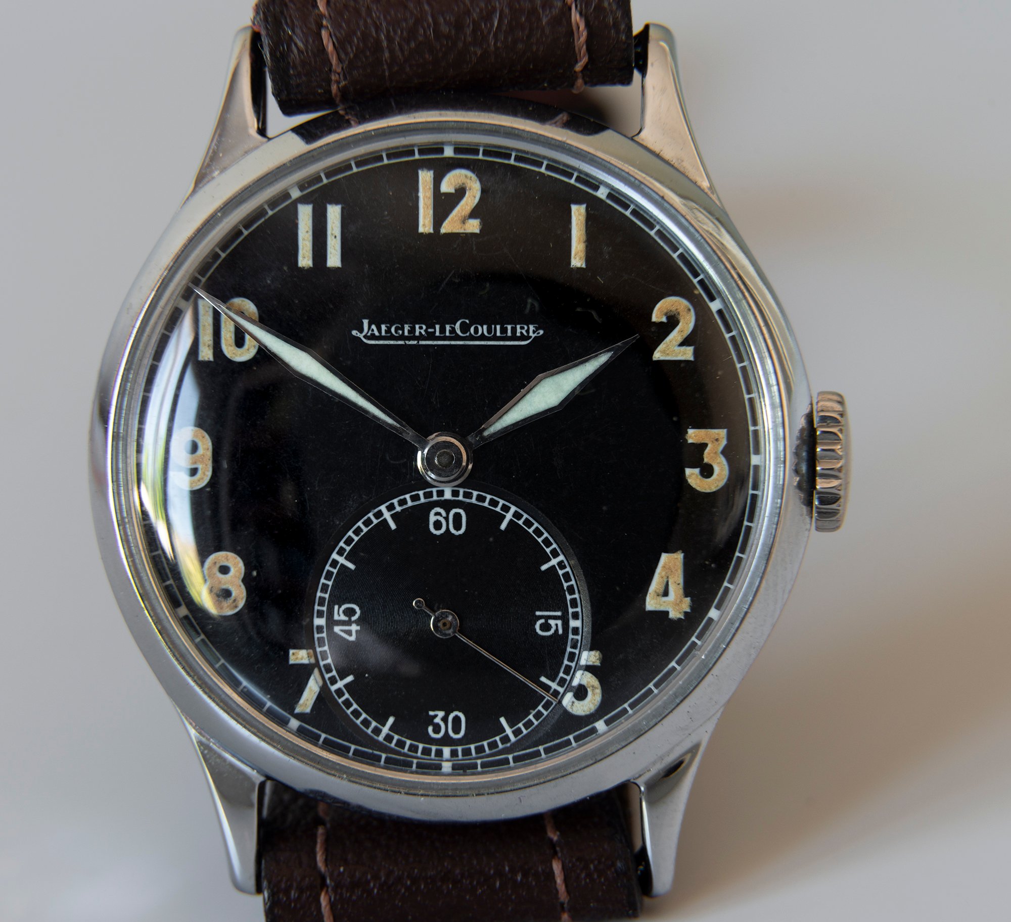 SOLD Beautiful 1945 Jaeger LeCoultre with P469A movement Omega