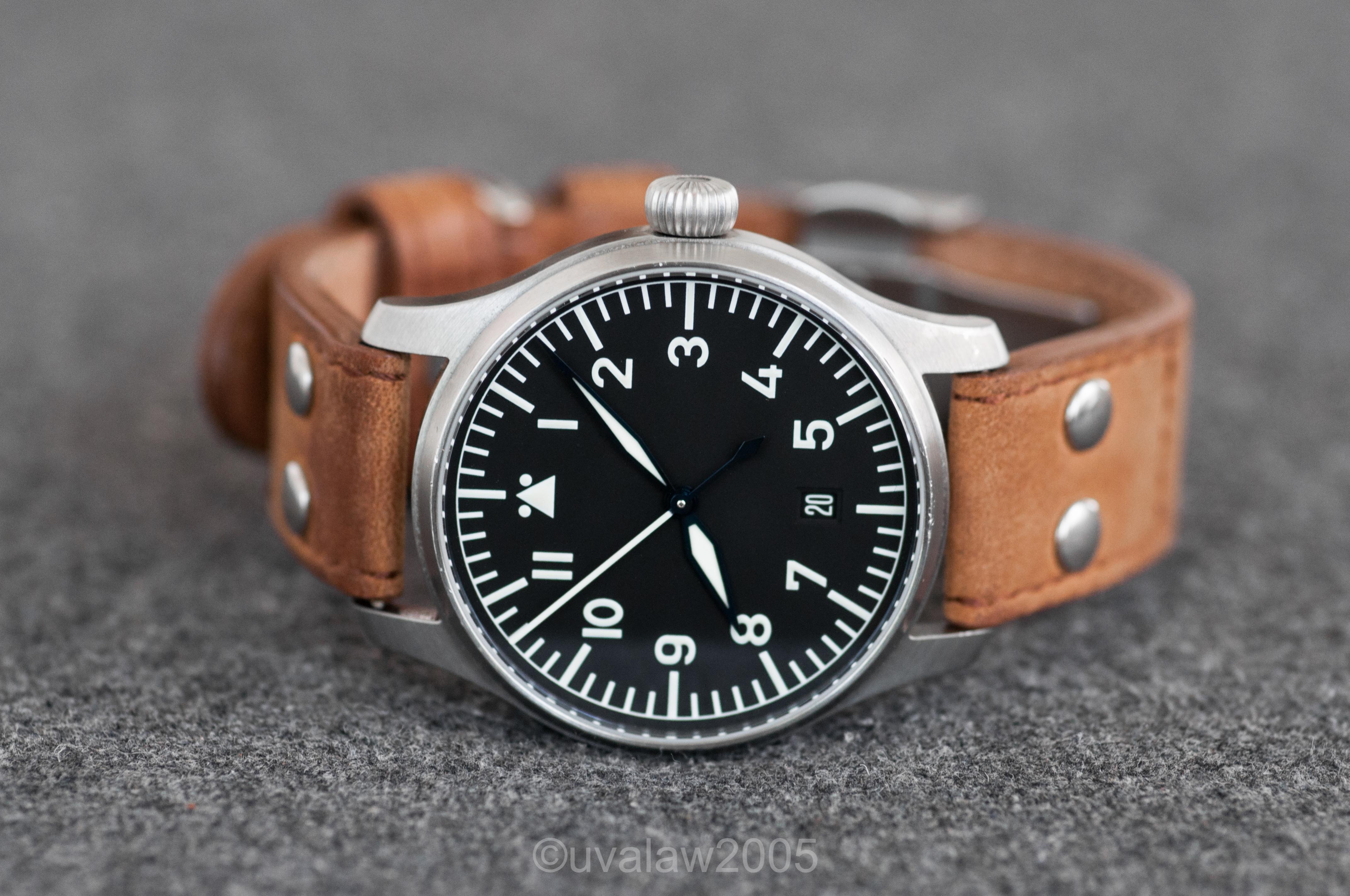 SOLD - Stowa Flieger Classic 40 No Logo With Date | Omega Forums