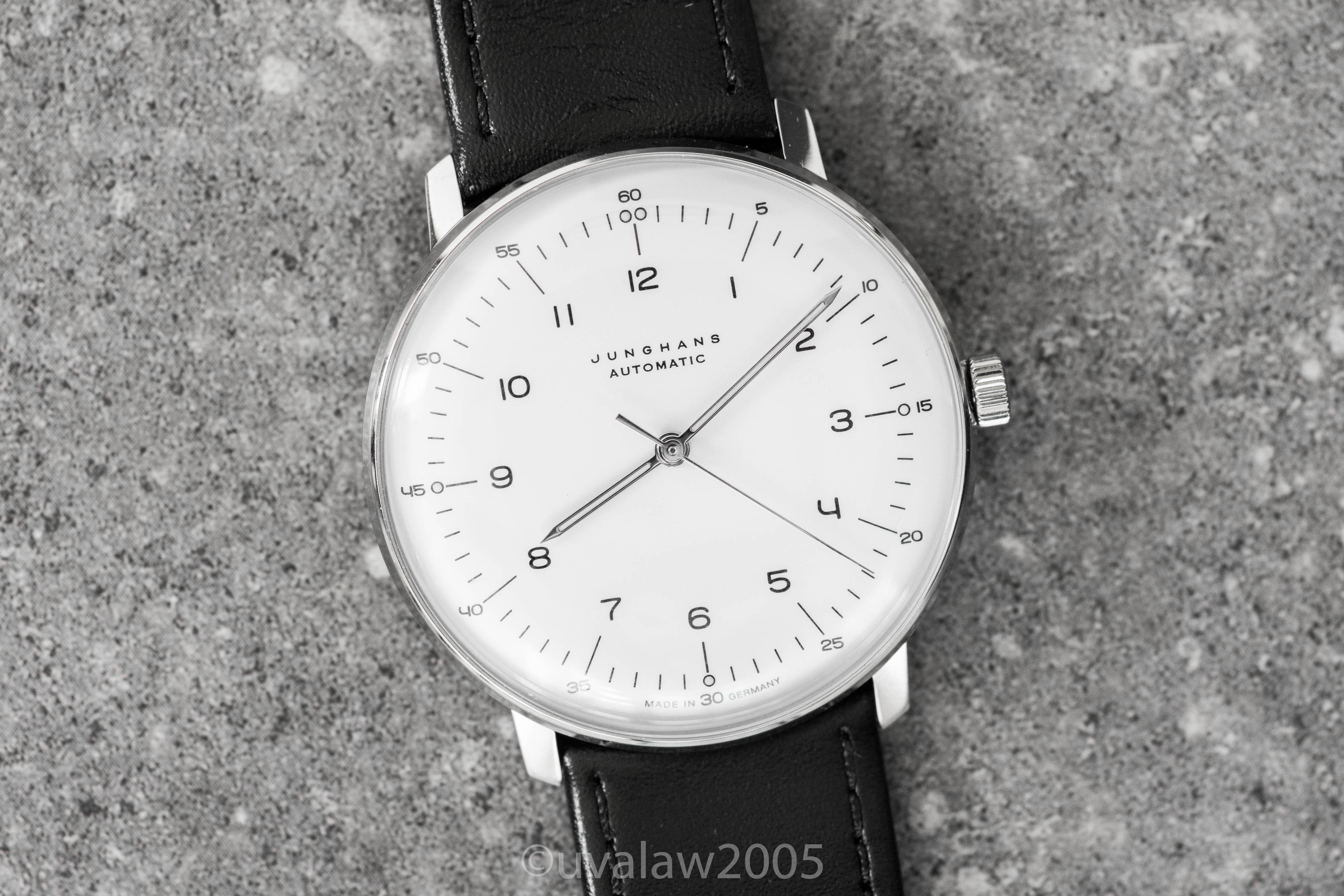 SOLD Junghans Max Bill Automatic Leather Strap 027 3500 Brand