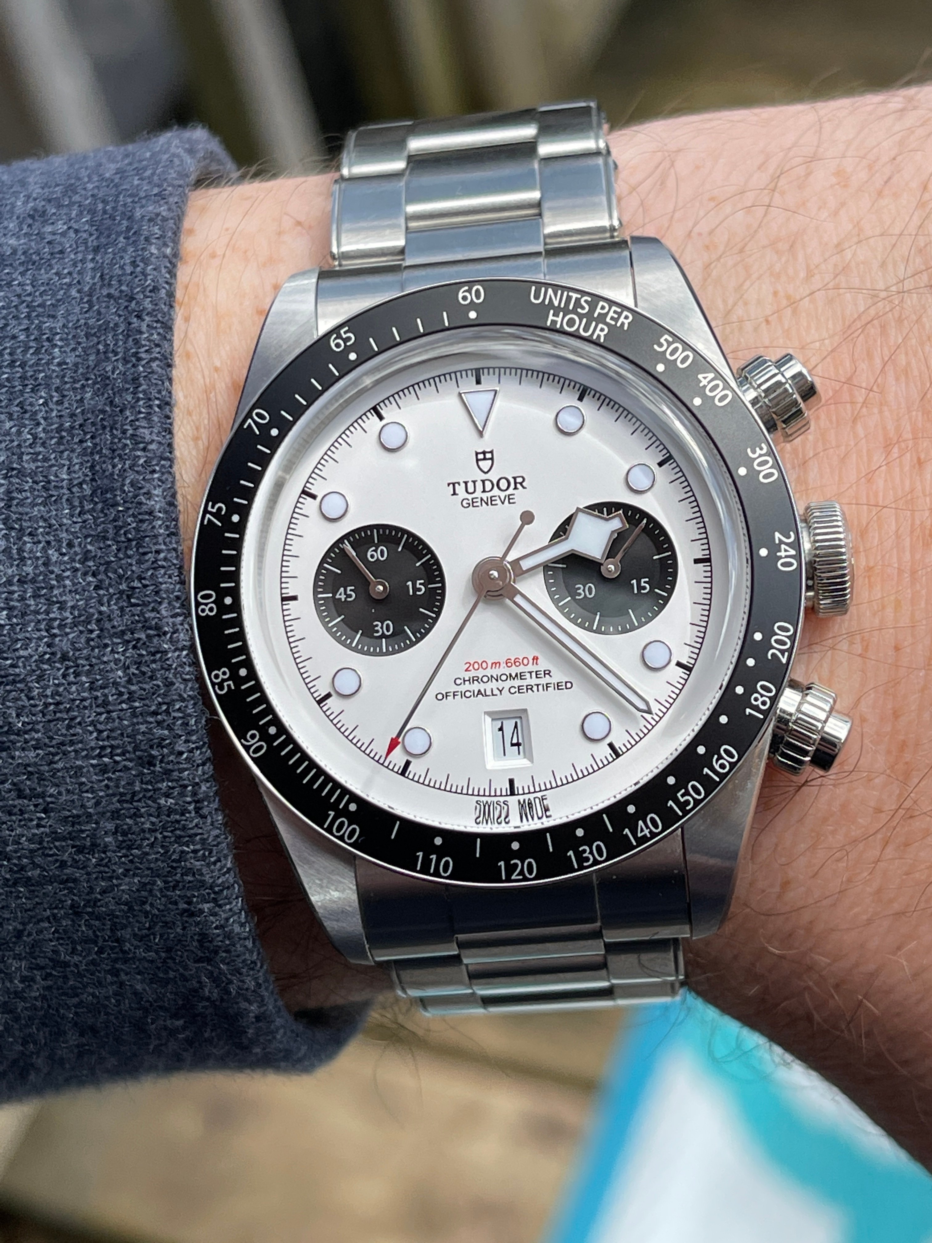 Tudor black bay outlet chrono wrist