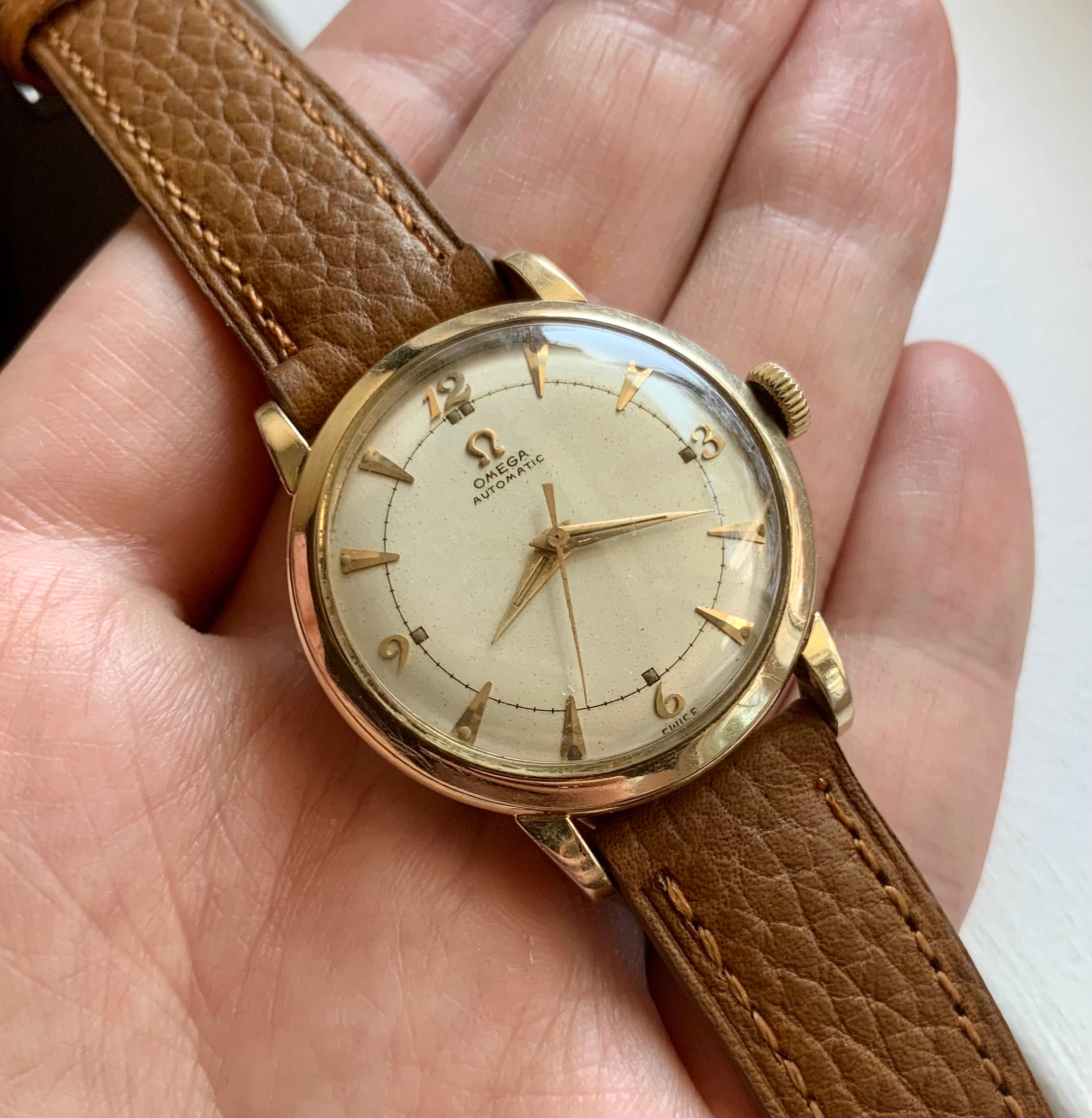 Vintage OMEGA G6232 14k Gold Filled Case back Only 海外 即決-