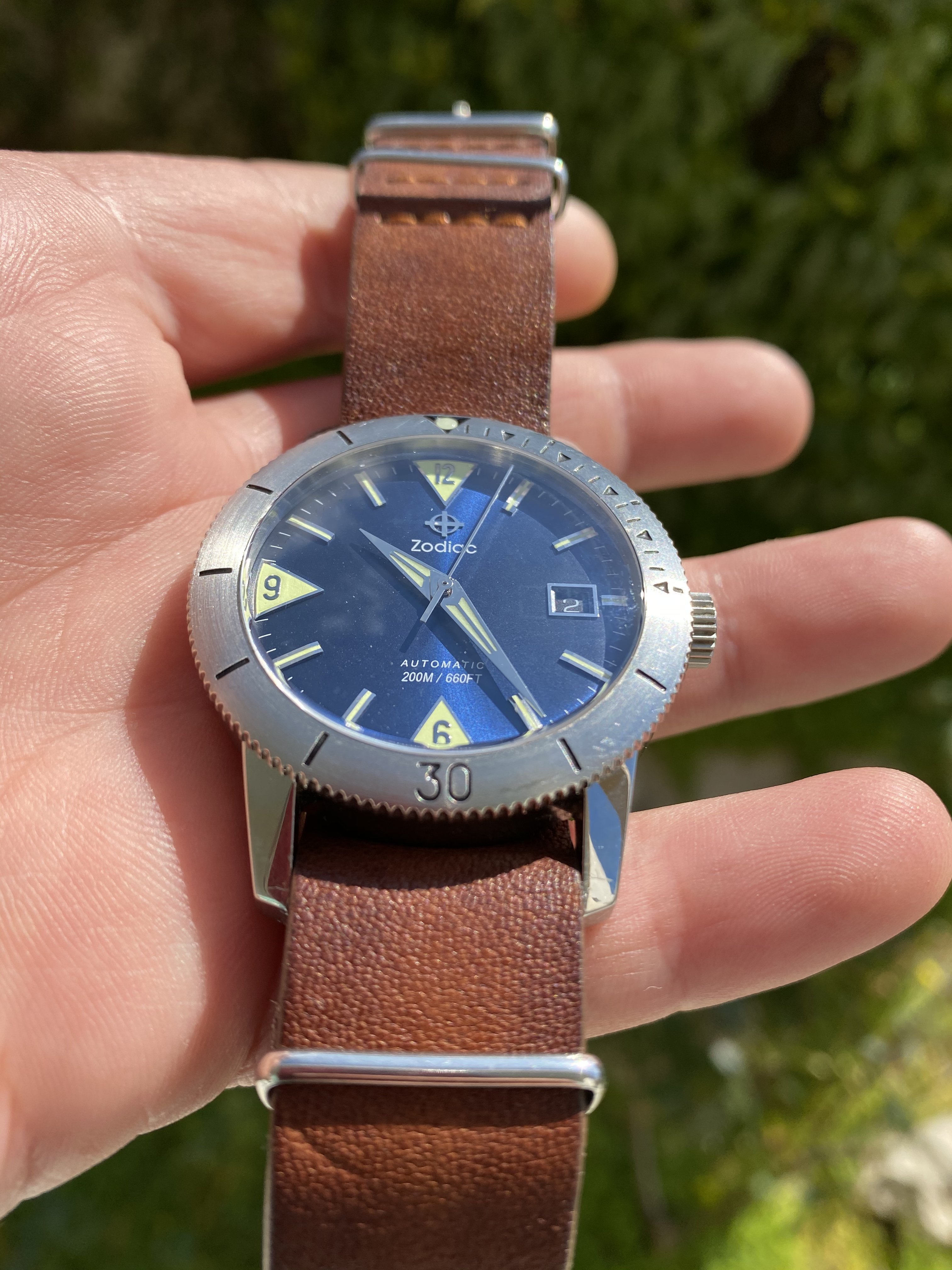 SOLD Zodiac SUPER SEA WOLF 53 SKIN ZO9204 Blue dial Omega Forums