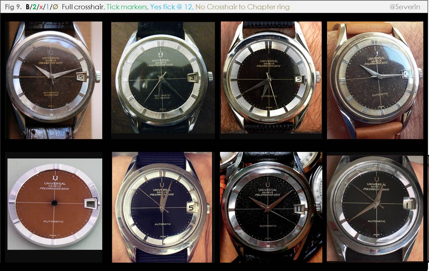 Polarouter Polerouter Polerouter Date Dials A Brief Survey With Some Observations Page 2 Omega Forums