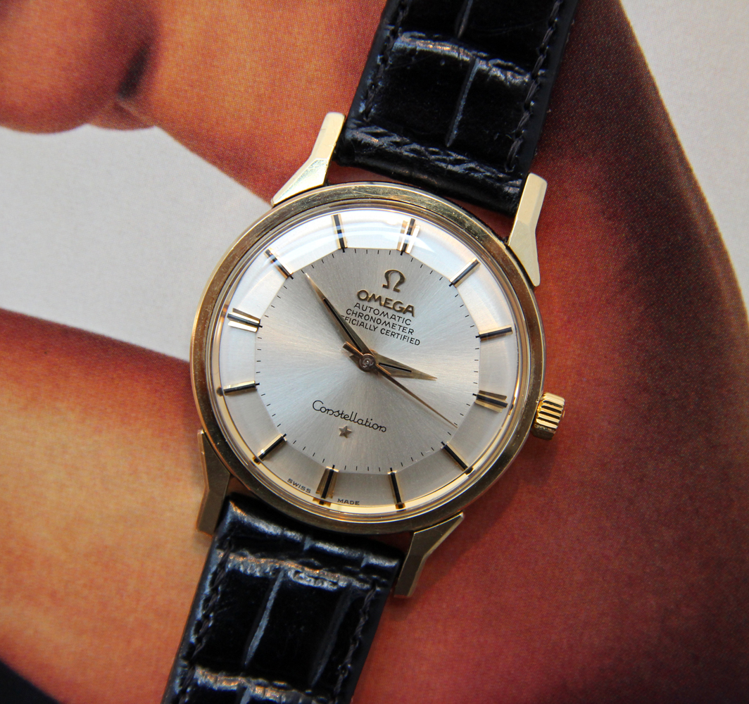 omega constellation 1960s gold