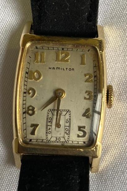 Hamilton 14k gold on sale filled vintage watch