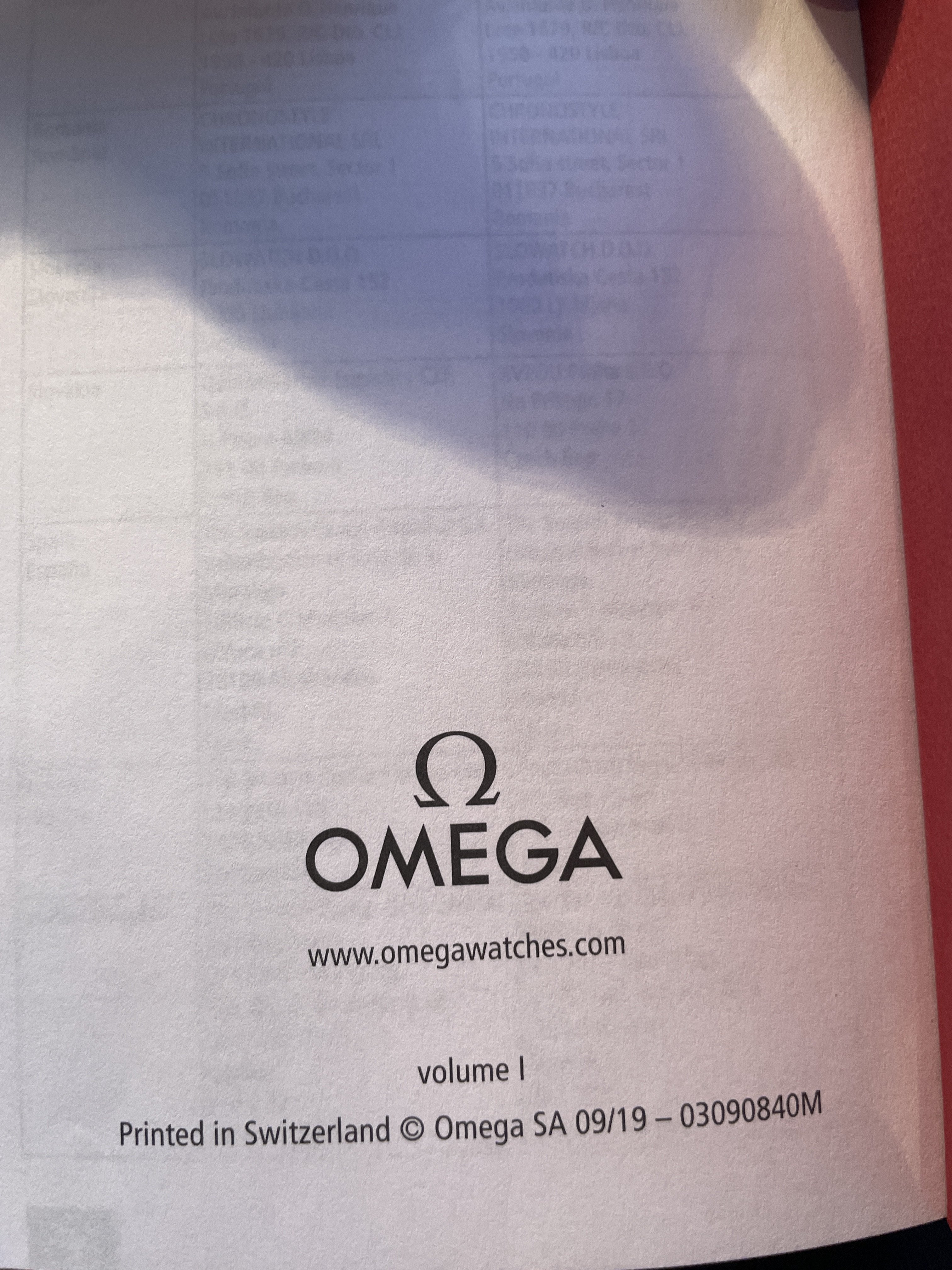 Omega operating instructions manual number | Omega Forums