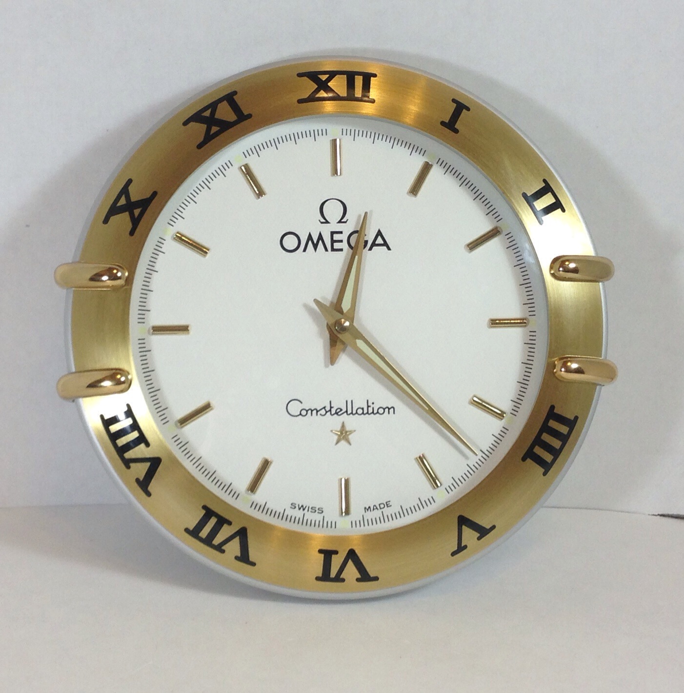 omega constellation wall clock price