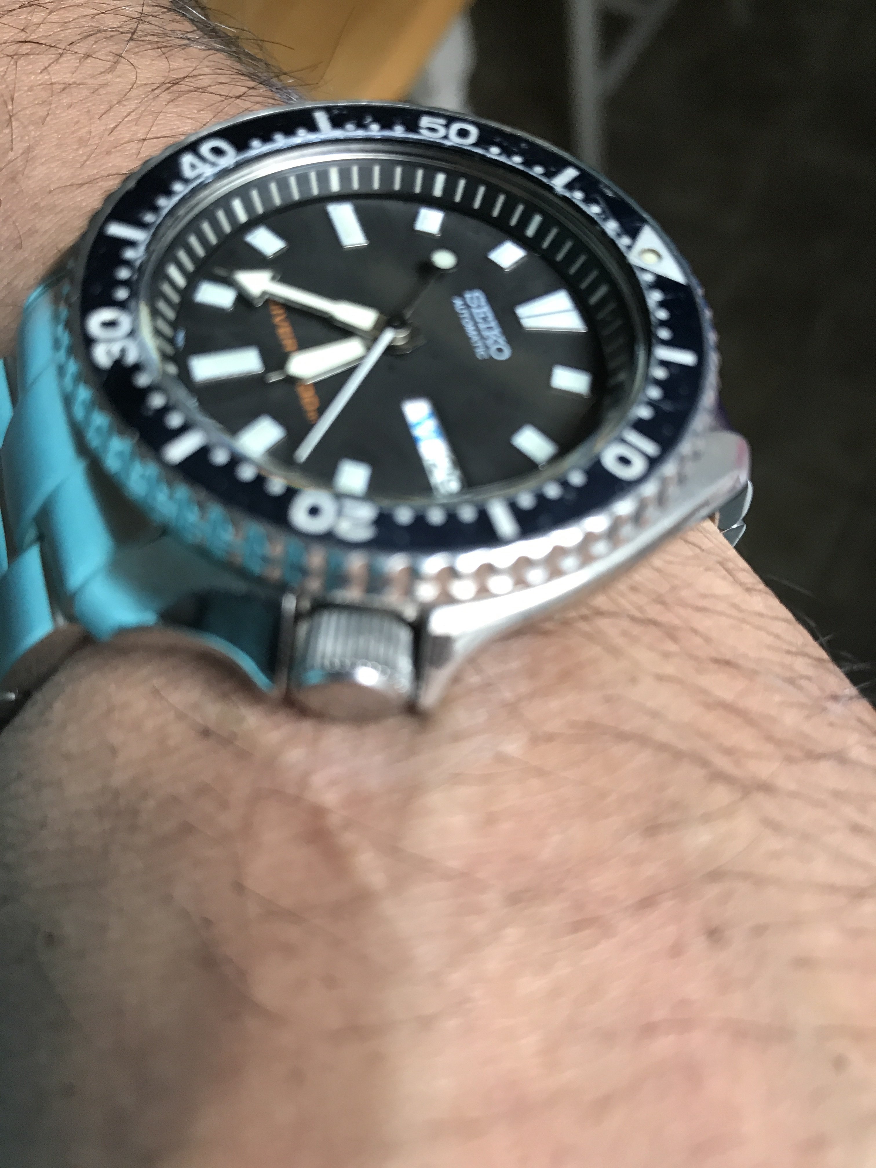 Seiko SKX399 faded blue bezel insert Omega Forums