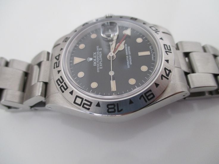 Rolex explorer ii hot sale bezel replacement