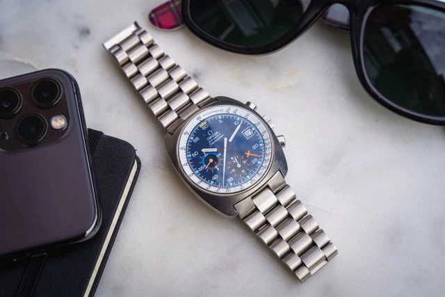 1974 Omega Seamaster 176.007 Blue Dial Chronograph bracelet