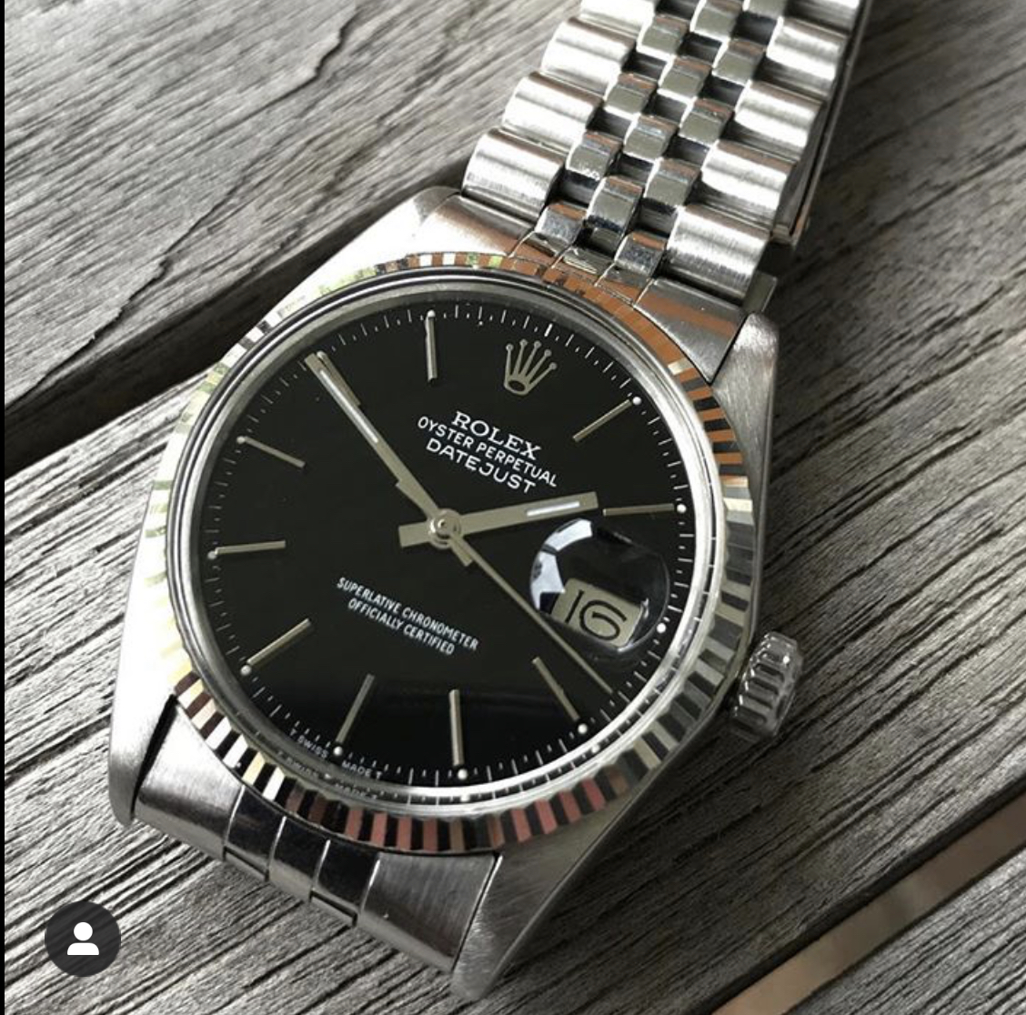 Rolex 16014 black online dial