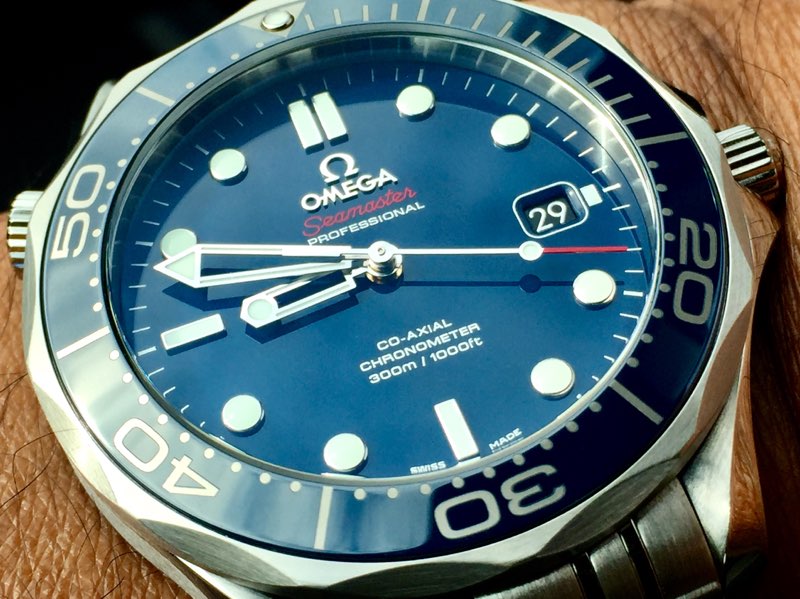 omega seamaster 41mm blue