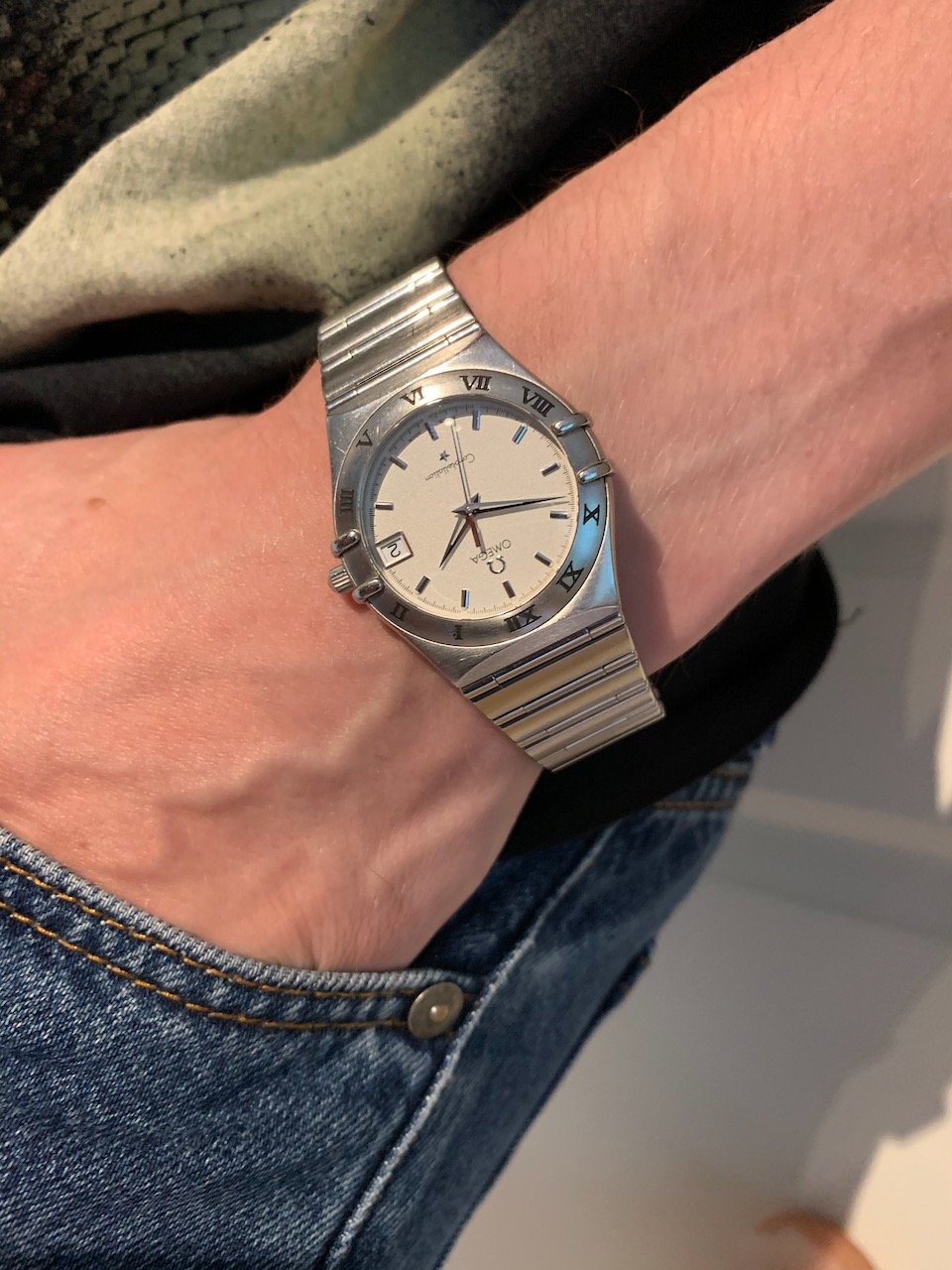 Omega constellation on online wrist