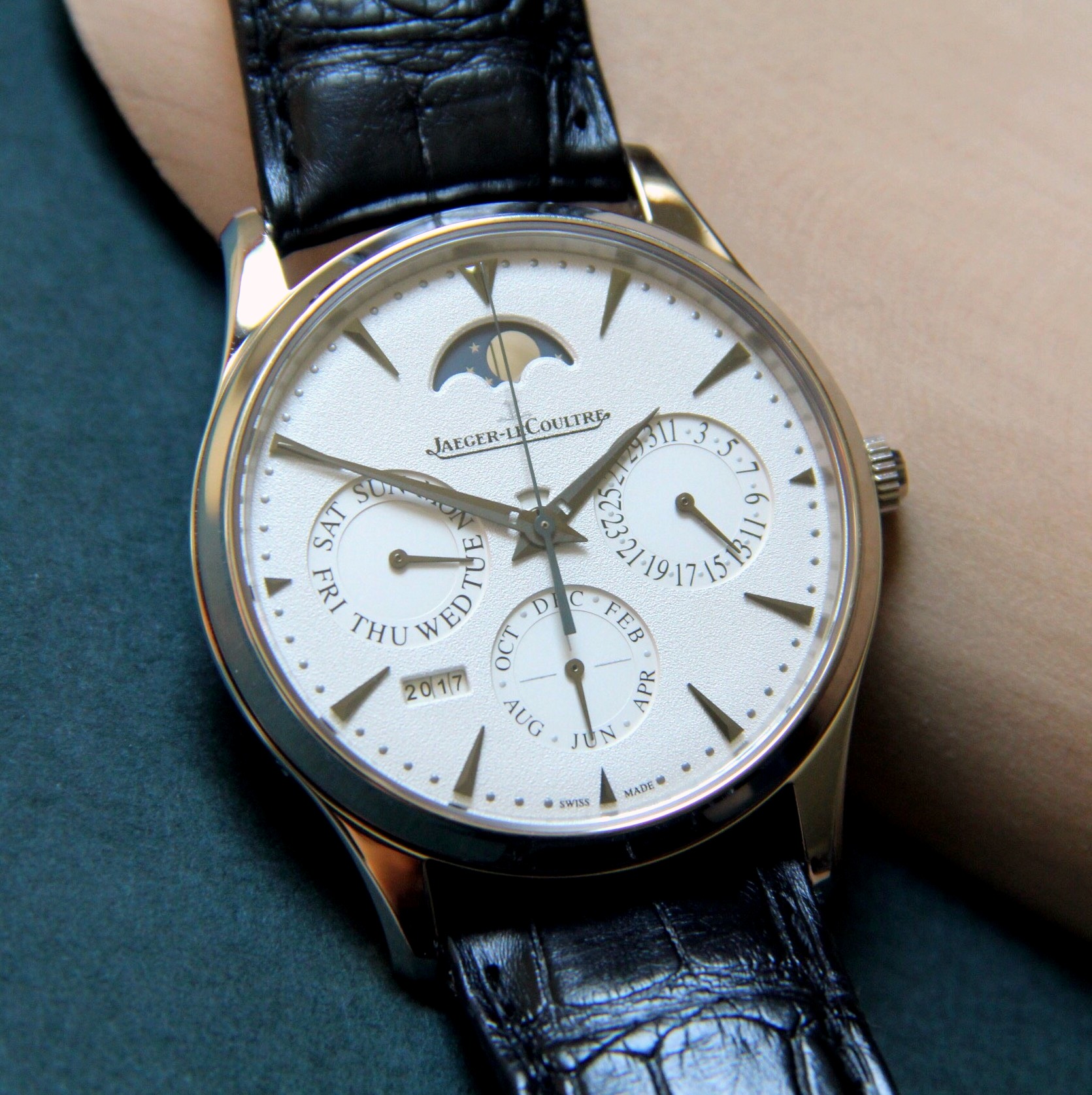 SOLD JLC Jaeger LeCoultre Perpetual Calendar Ultra Thin White