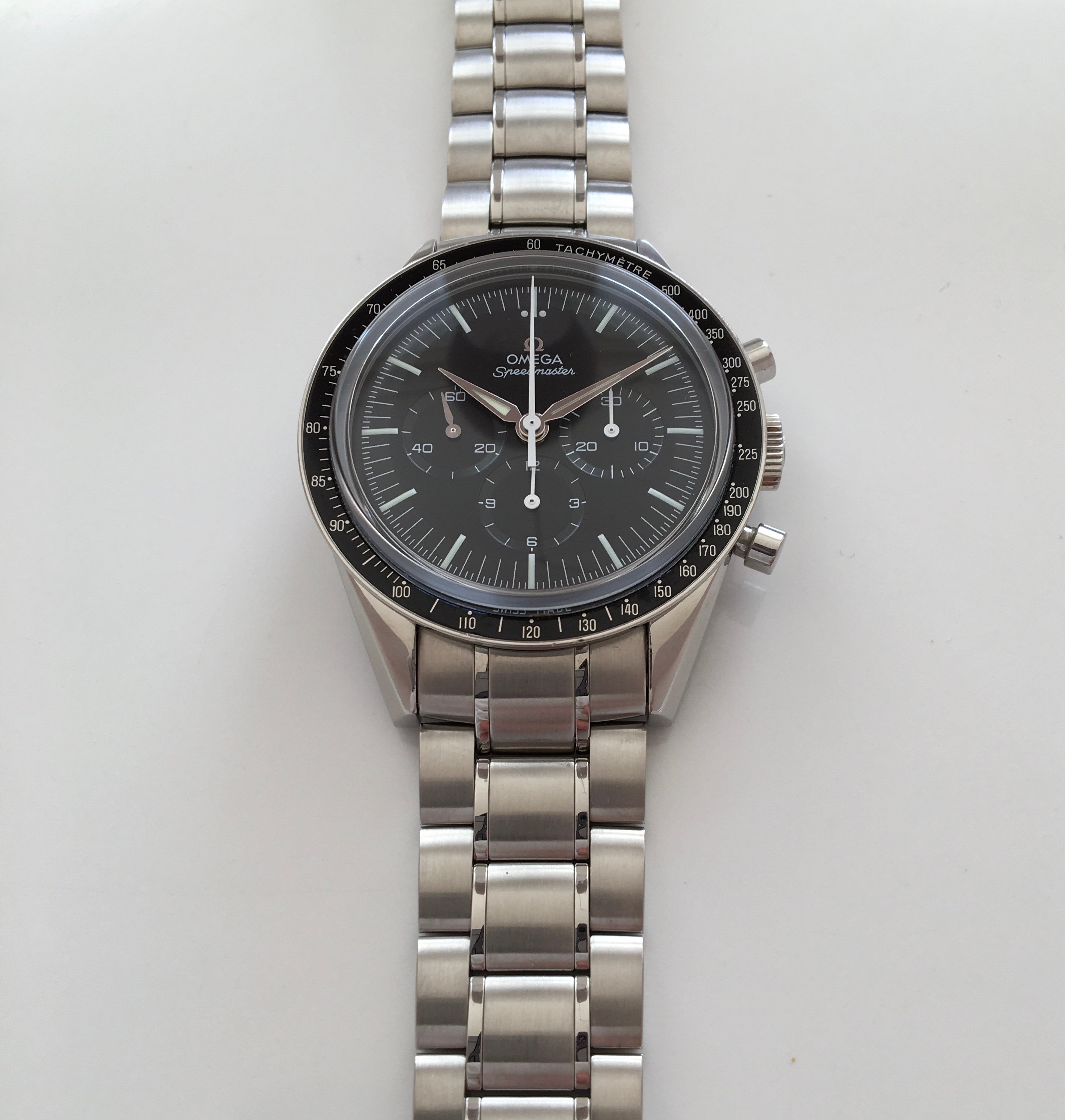 First omega in space clearance steel bracelet